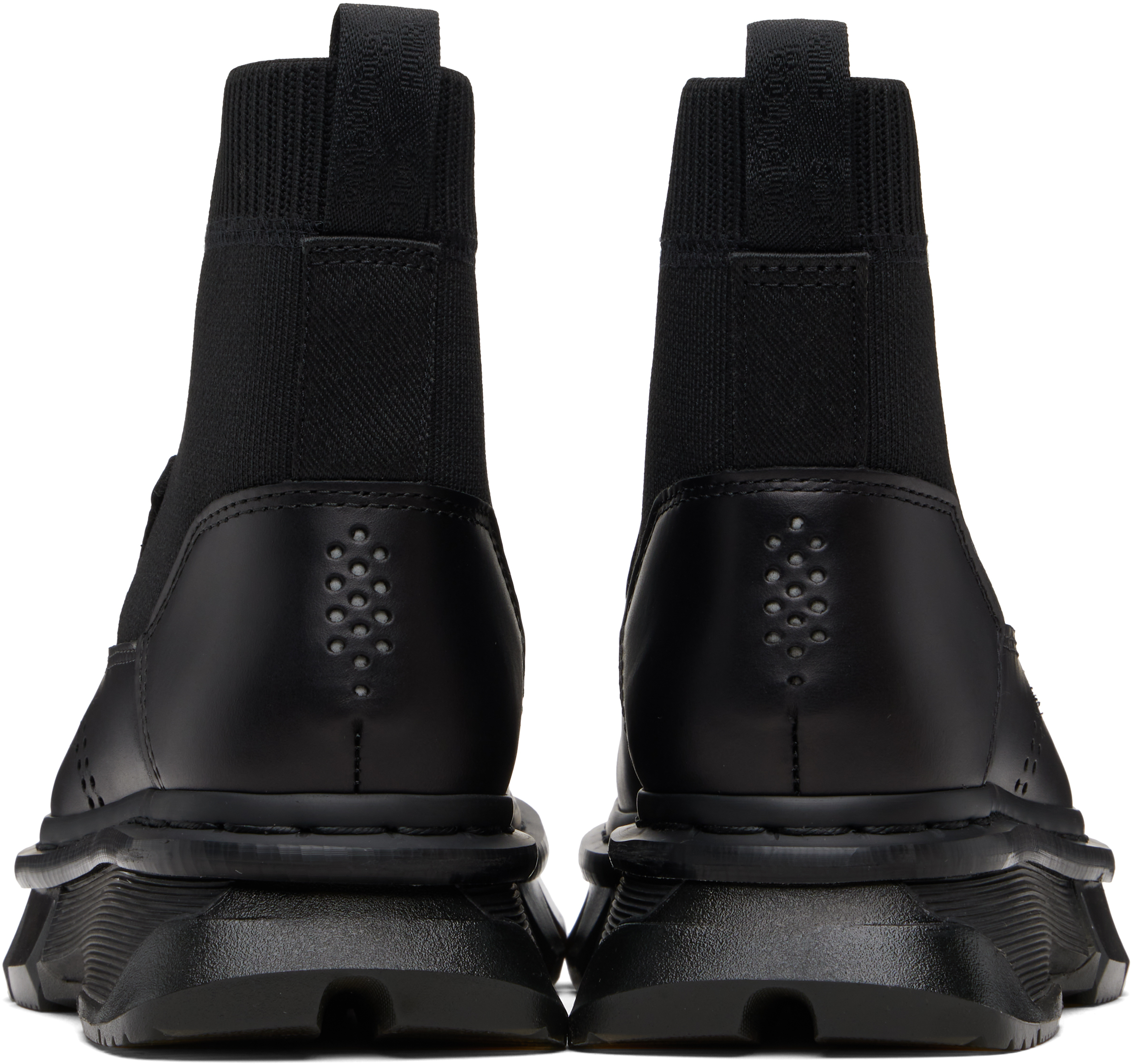Dr. Martens Black Qubist Zip Boots In Black