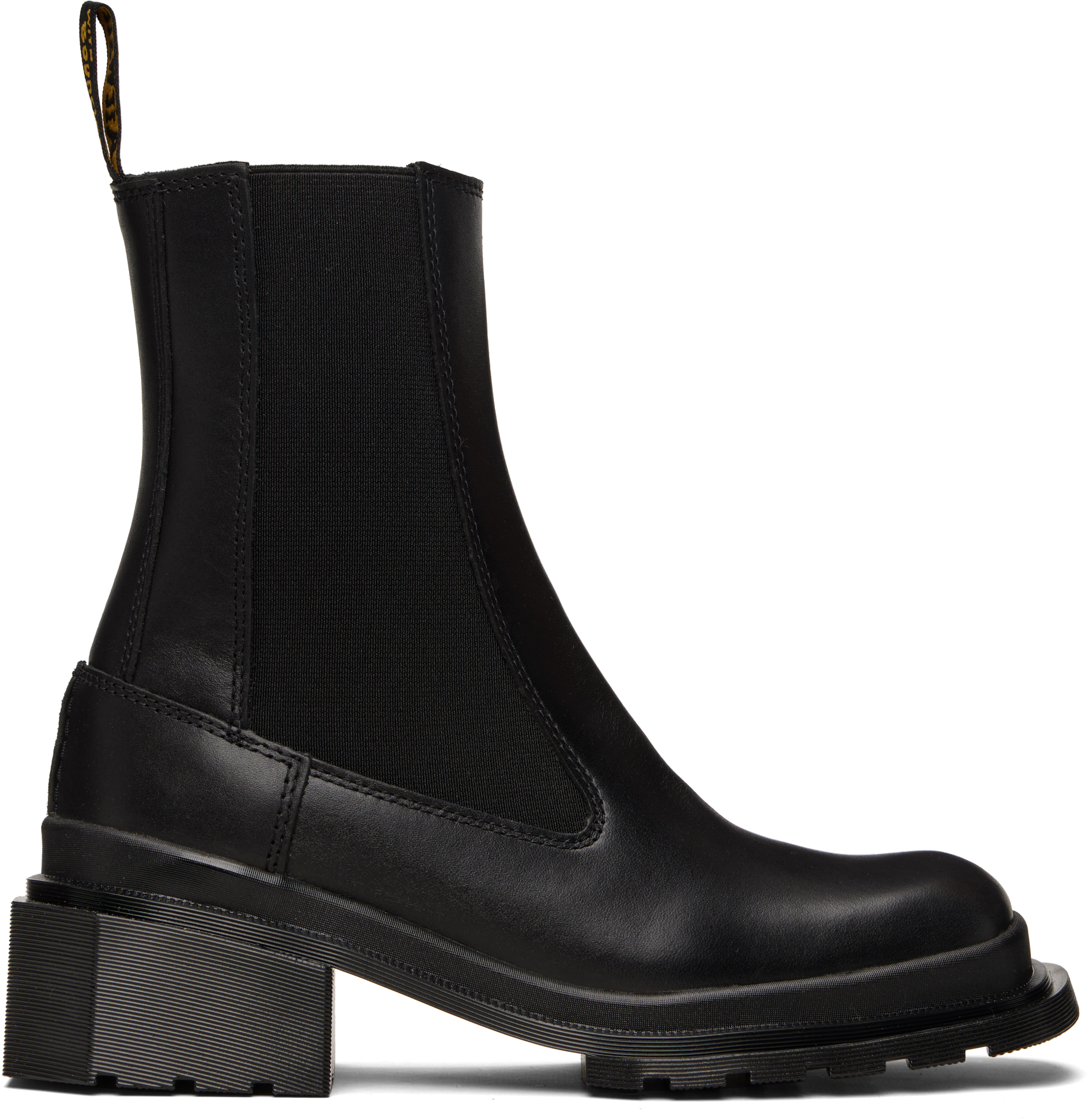Black Maybole Square Toe Chelsea Boots