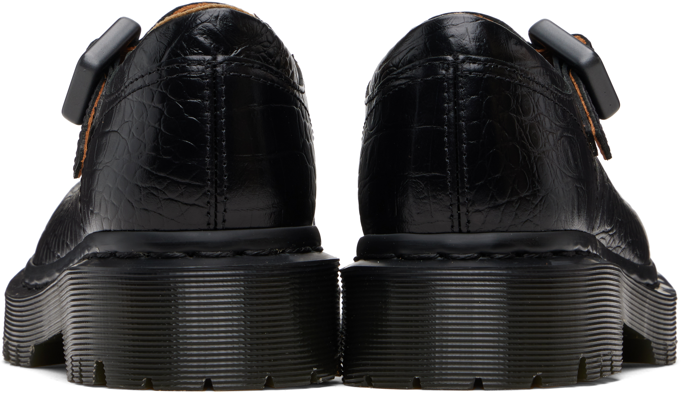 Dr. Martens Black Rejena Mj Loafers In Black