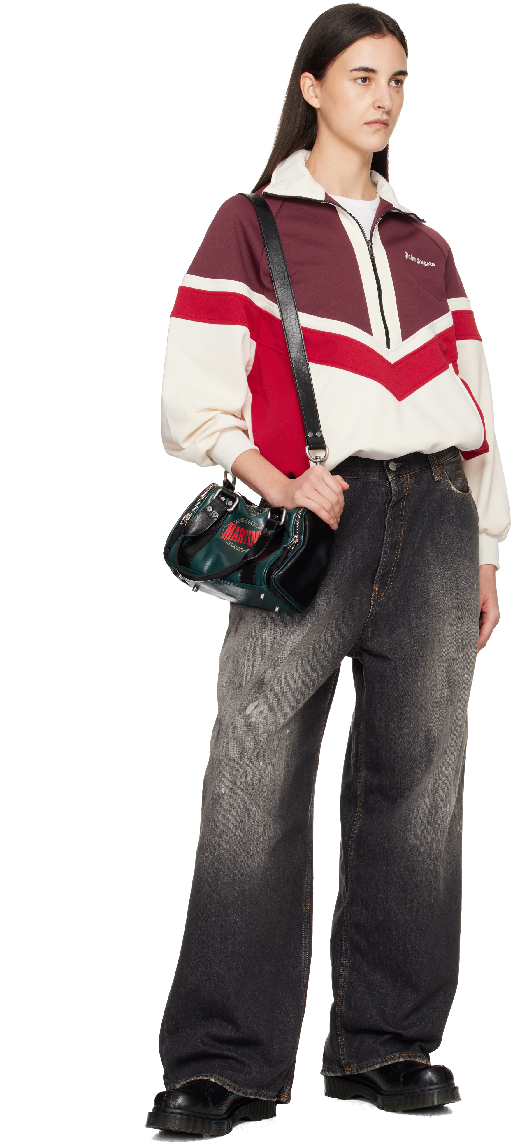 Dr. Martens Black Rejena Mj Loafers In Black