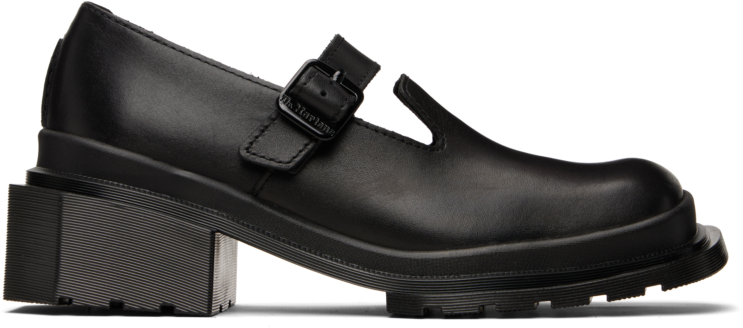 Black Maybole Square Toe Mary Jane Heels
