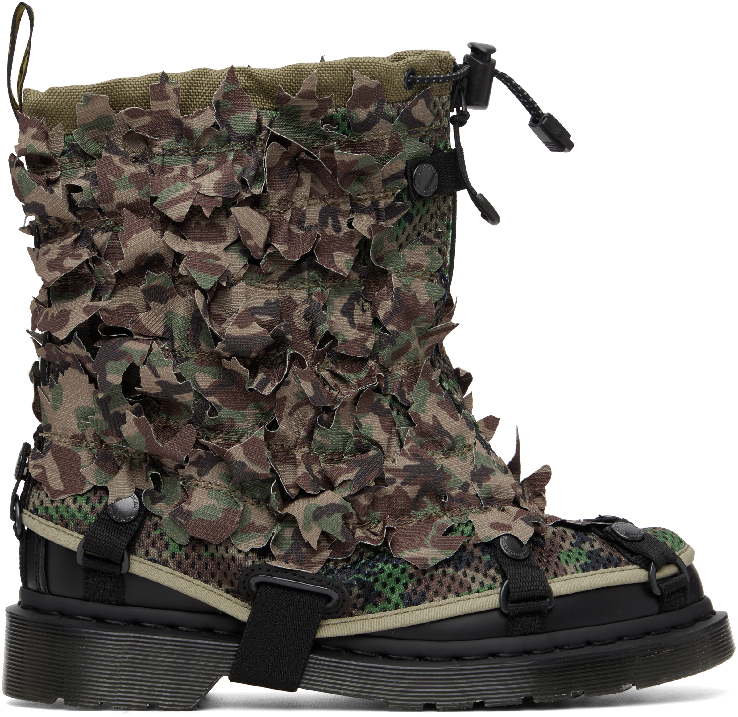 Dr. Martens: Khaki Babylon Edition 1460 Pascal Gaitor Boots | SSENSE
