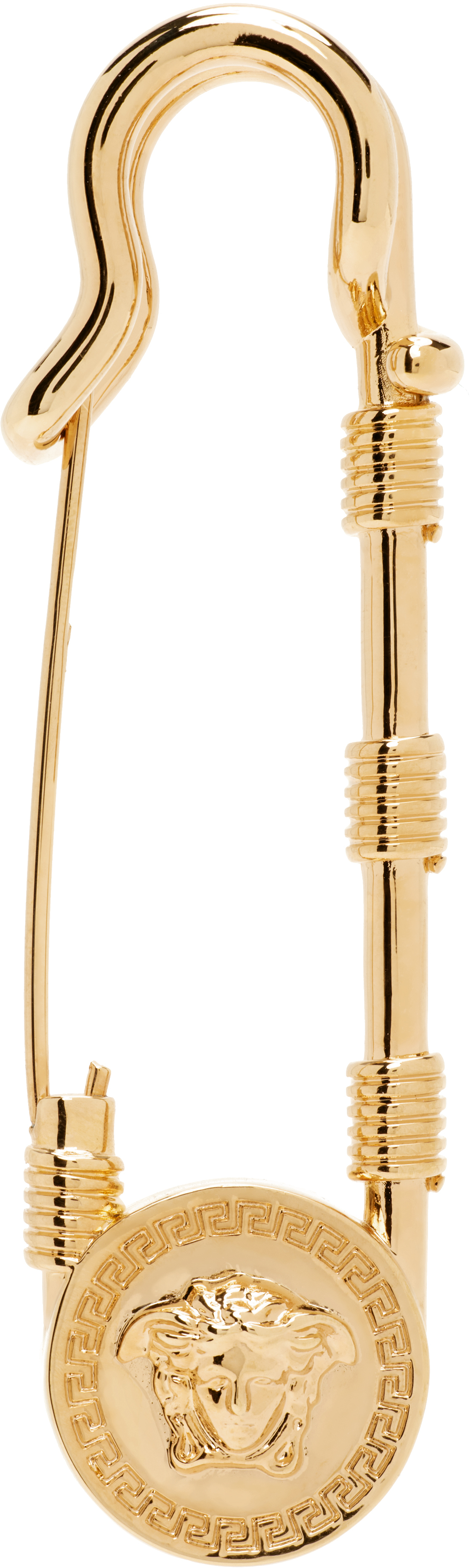 Versace: Safety Pin Brooch | SSENSE Canada