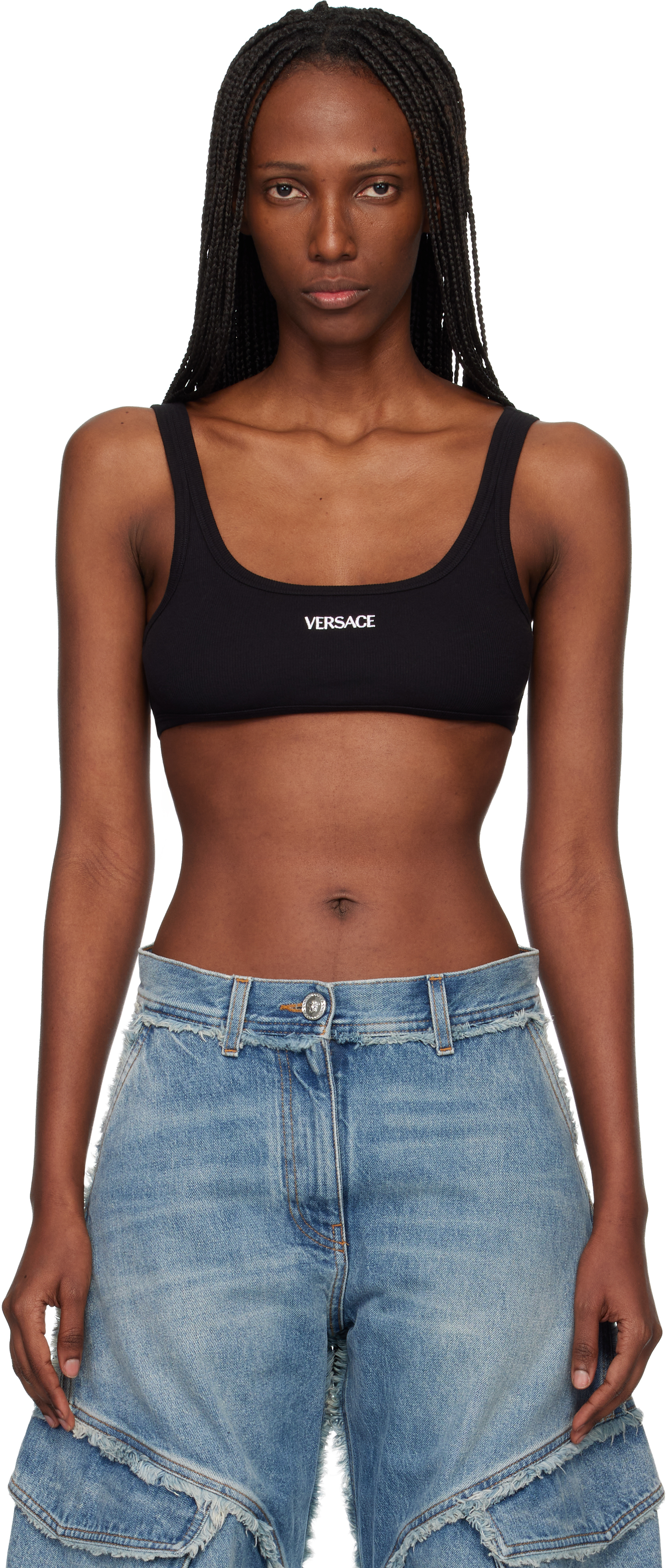 versace-black-ribbed-cotton-