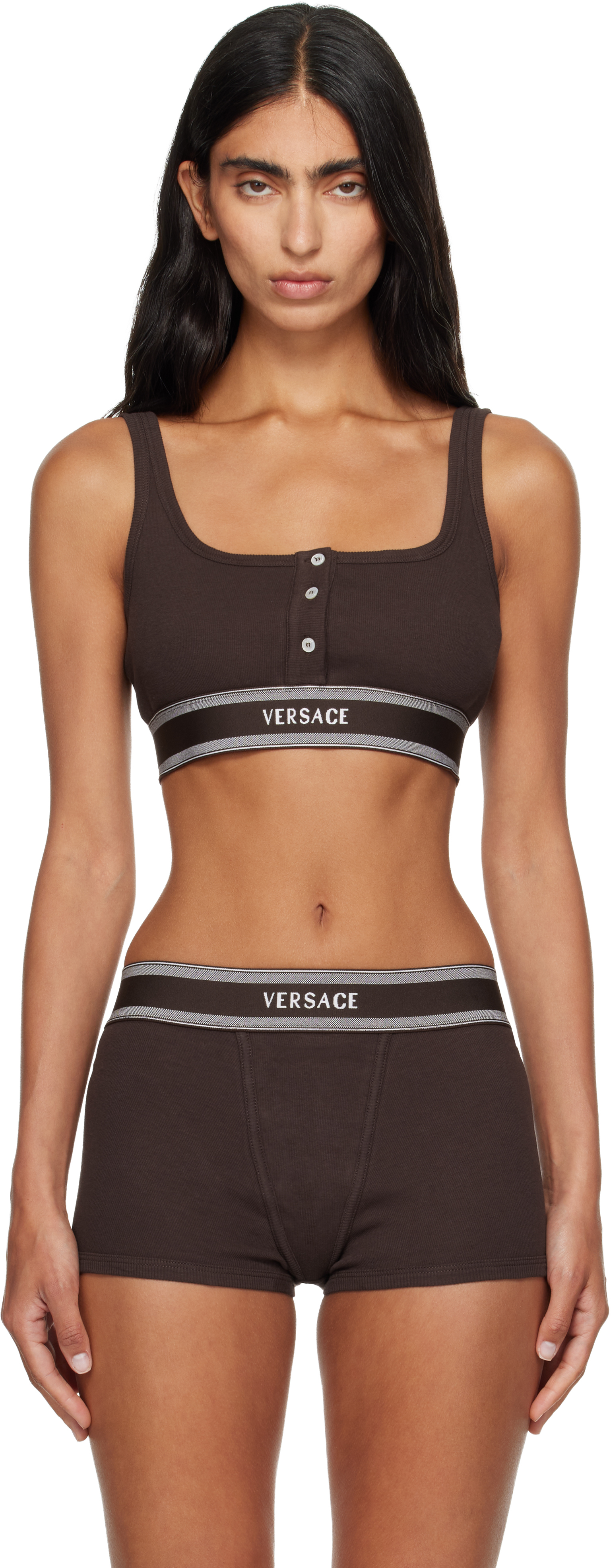 値下げ！【新品】versace スポーツブラ　Ｍサイズ ウィメンズ ランジェリー | SSENSE 日本