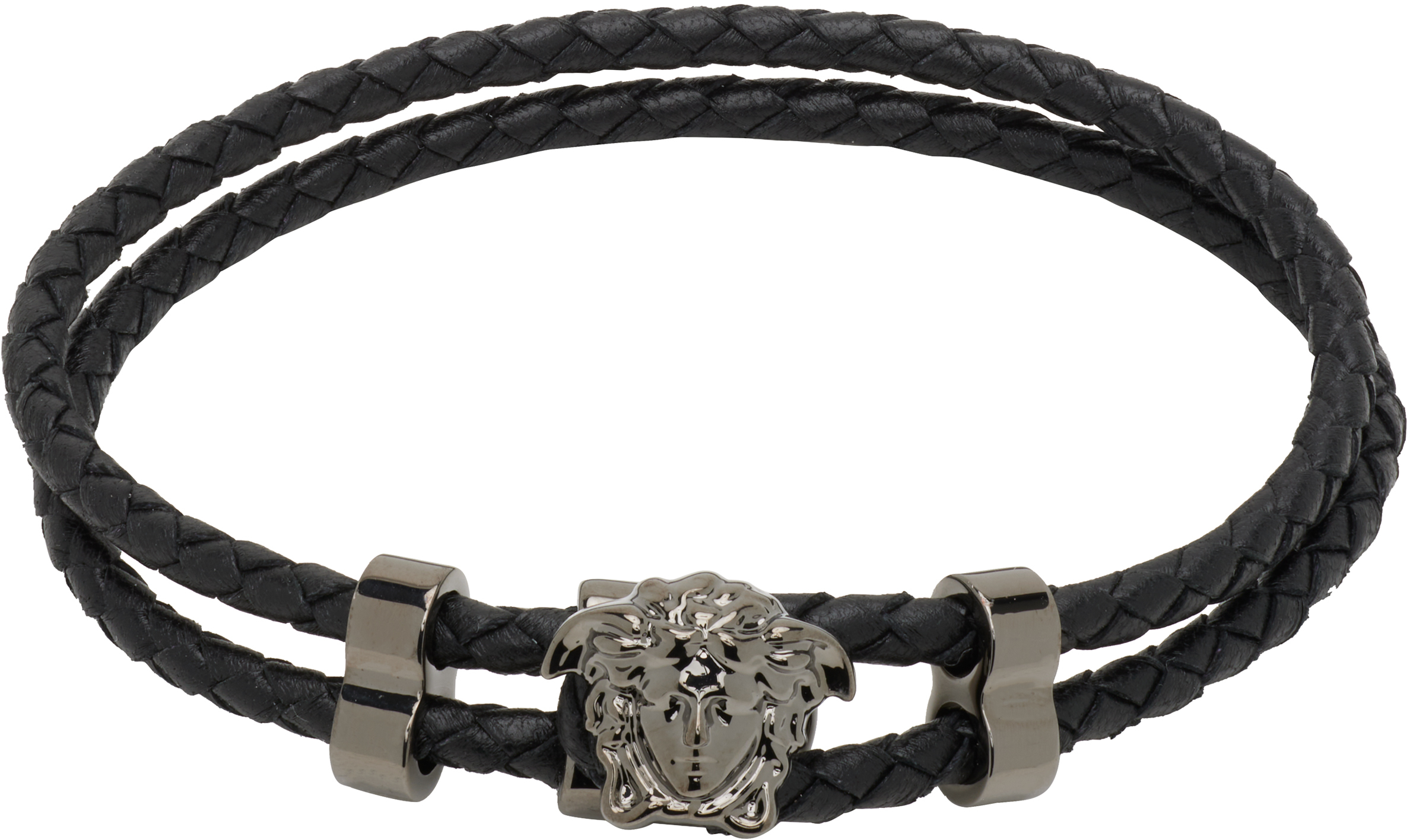Versace: 'La Medusa' レザーブレスレット | SSENSE 日本