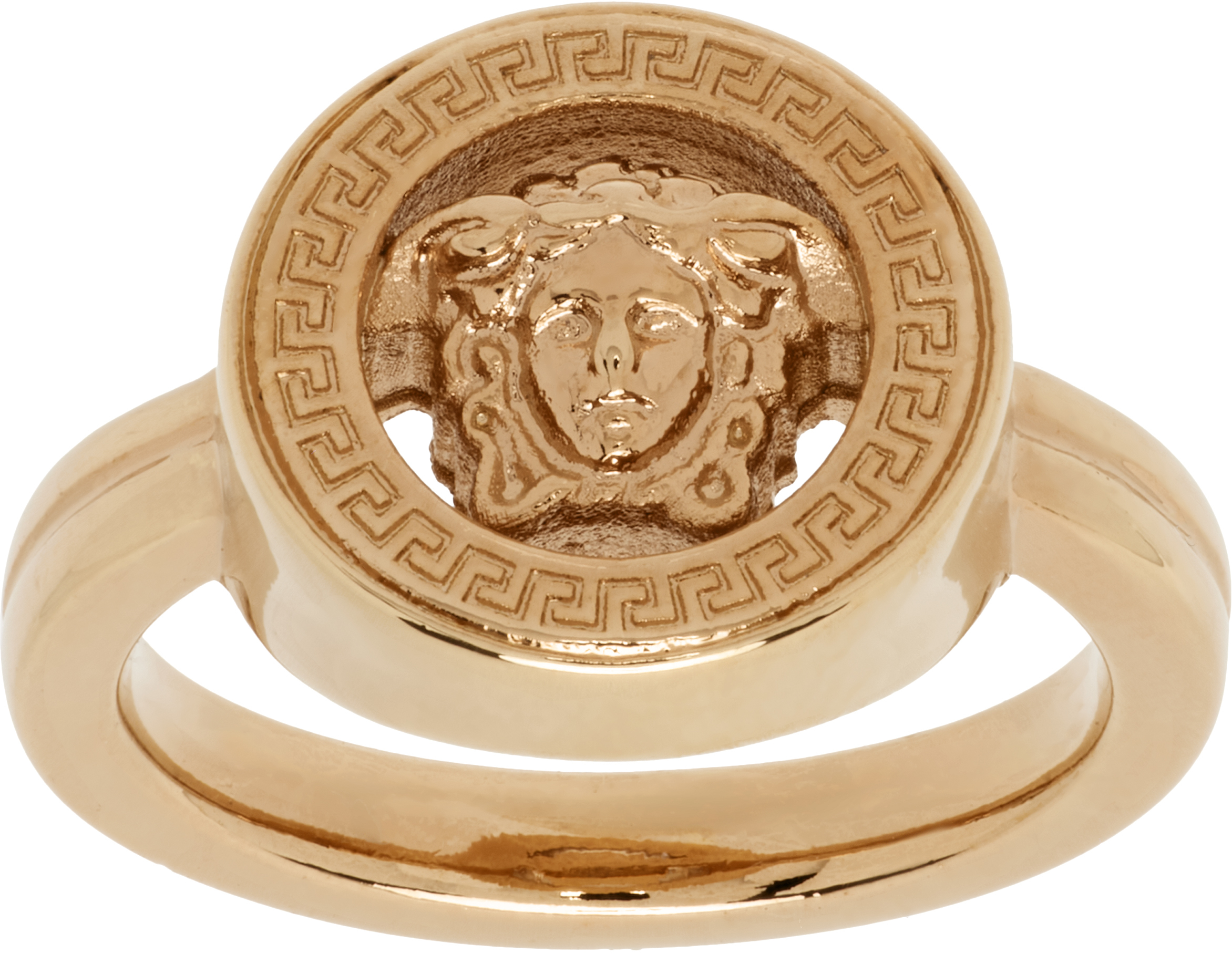 VERSACE RING SET メデューサリング 17号 9号 Versace: Medusa '95 Ring | SSENSE