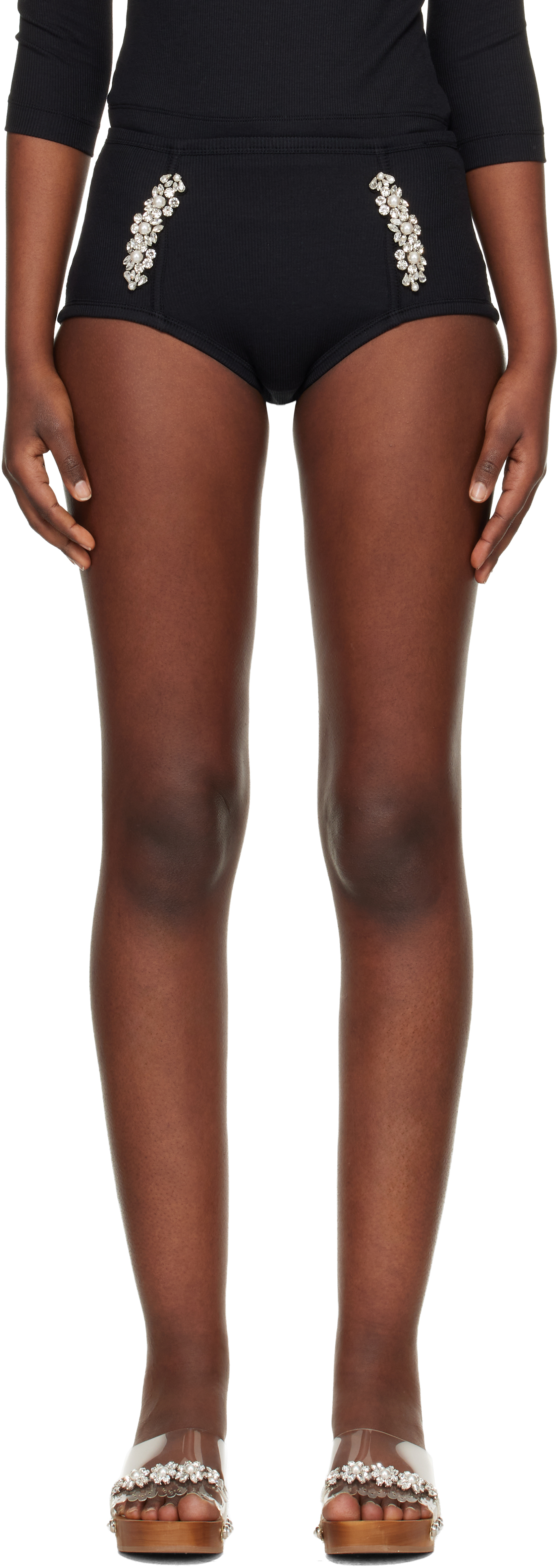 Simone Rocha Black Sculpt Briefs