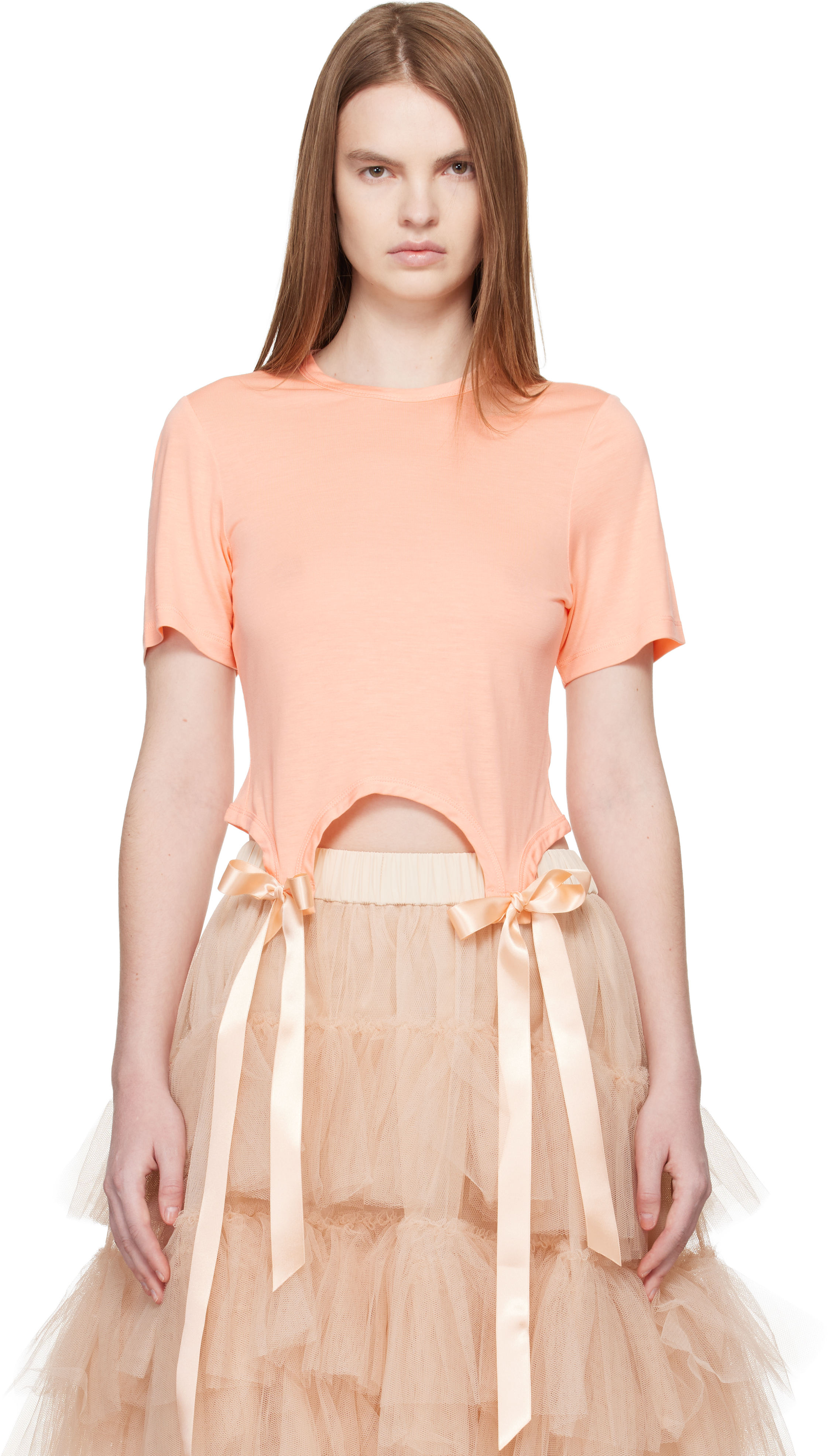 Simone Rocha: ピンク Bow Tail Easy トップス | SSENSE 日本