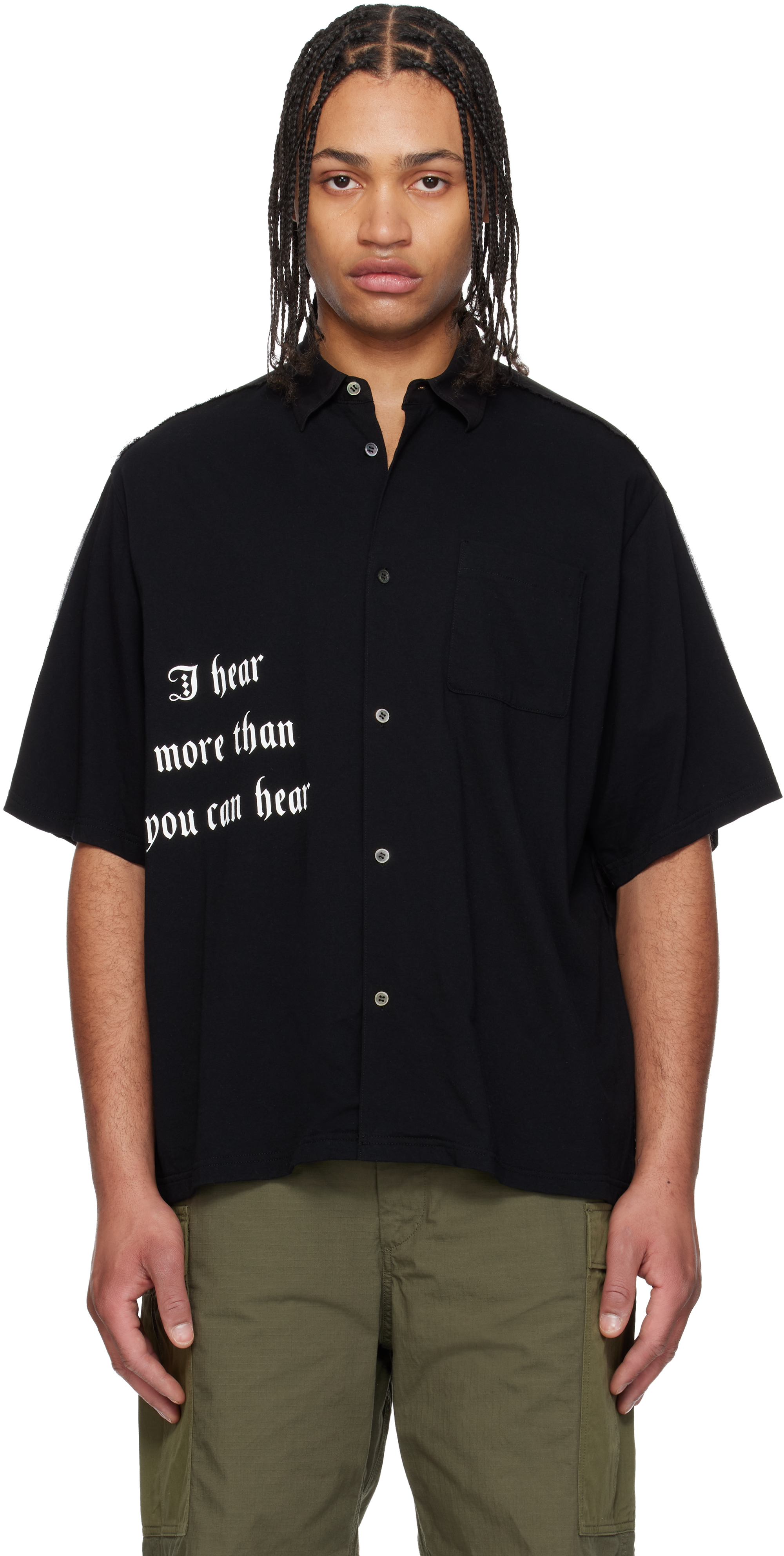 Black UP1F4404 Shirt by UNDERCOVER on Sale