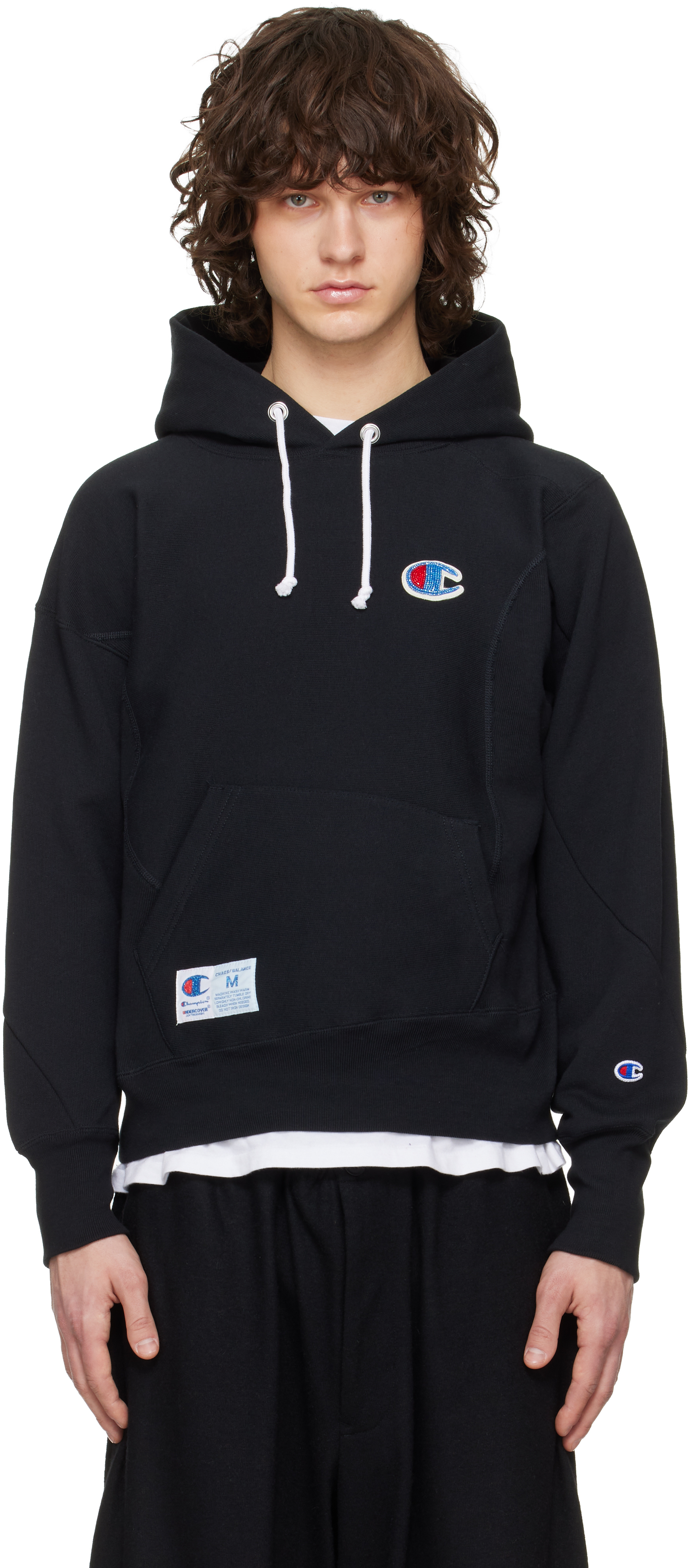 Champion×UNDERCOVER パーカー Undercover x Champion Hoodie | Black | FARFETCH