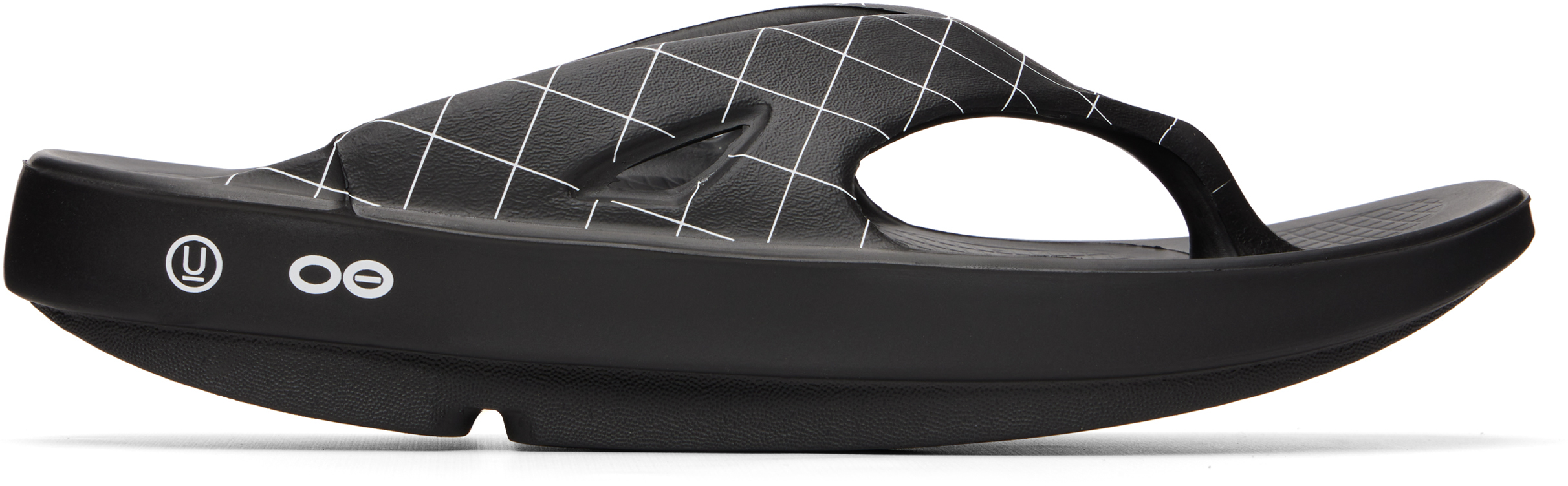 Black OOFOS Edition UC1F4F03 Flip-Flops by UNDERCOVER on Sale