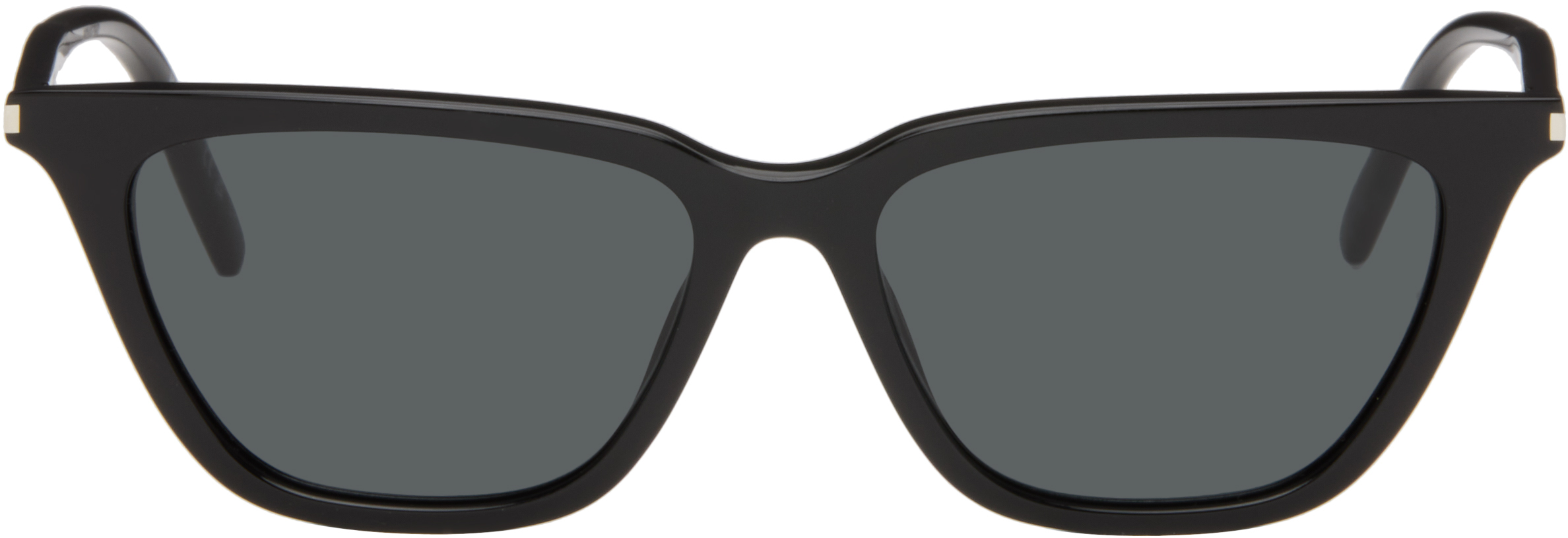 Black SL 889 Sulpice Thin Sunglasses by Saint Laurent on Sale
