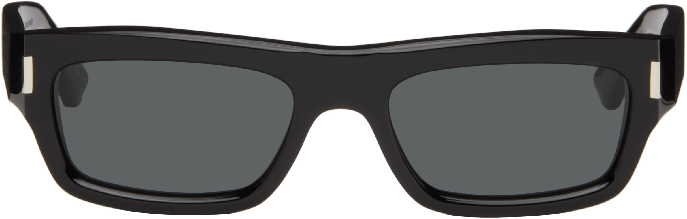 Saint Laurent: ブラック SL 837 サングラス | SSENSE 日本