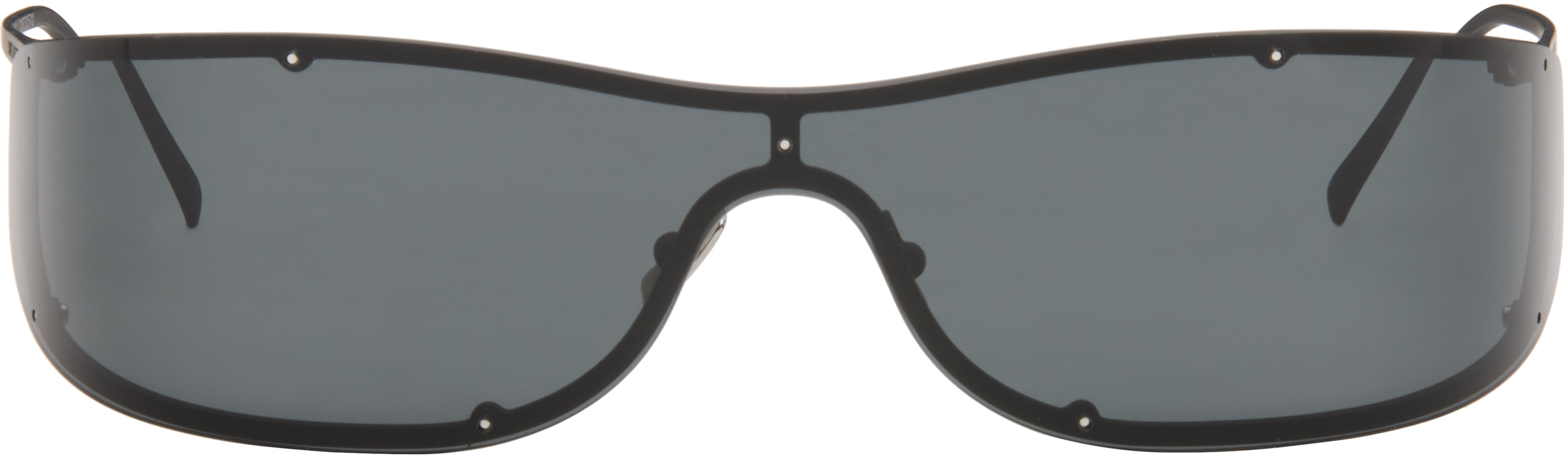 Saint Laurent: Black SL 807 Sunglasses | SSENSE Canada display picture 1