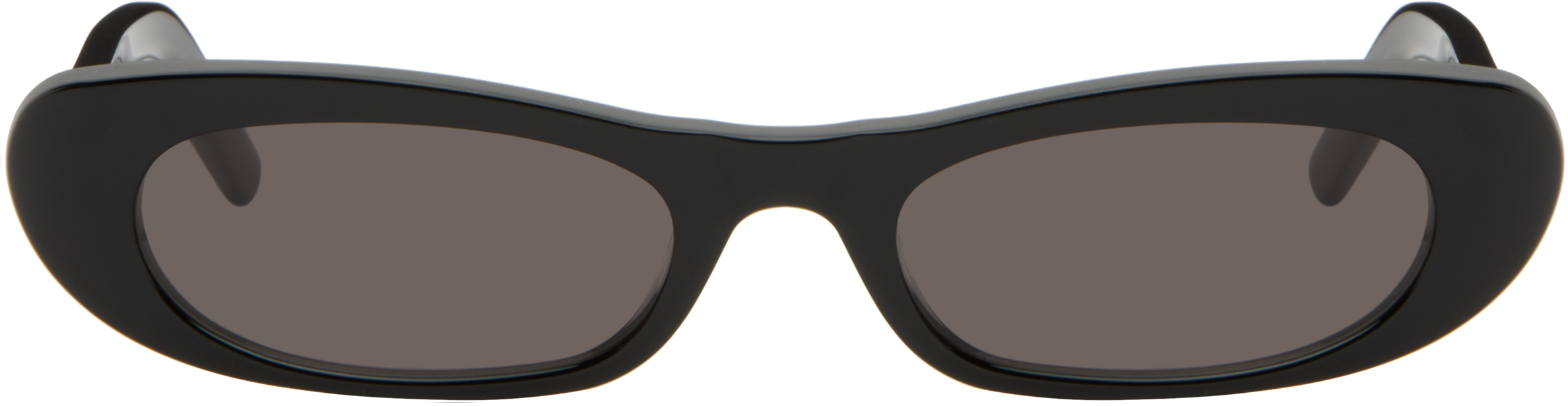 Black SL 557 Shade Sunglasses by Saint Laurent on Sale