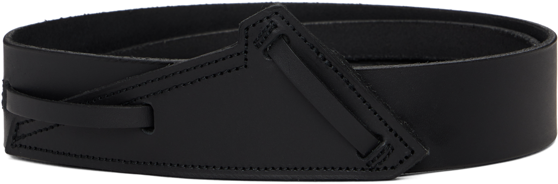 JULIUS: ブラック Axe ベルト | SSENSE 日本