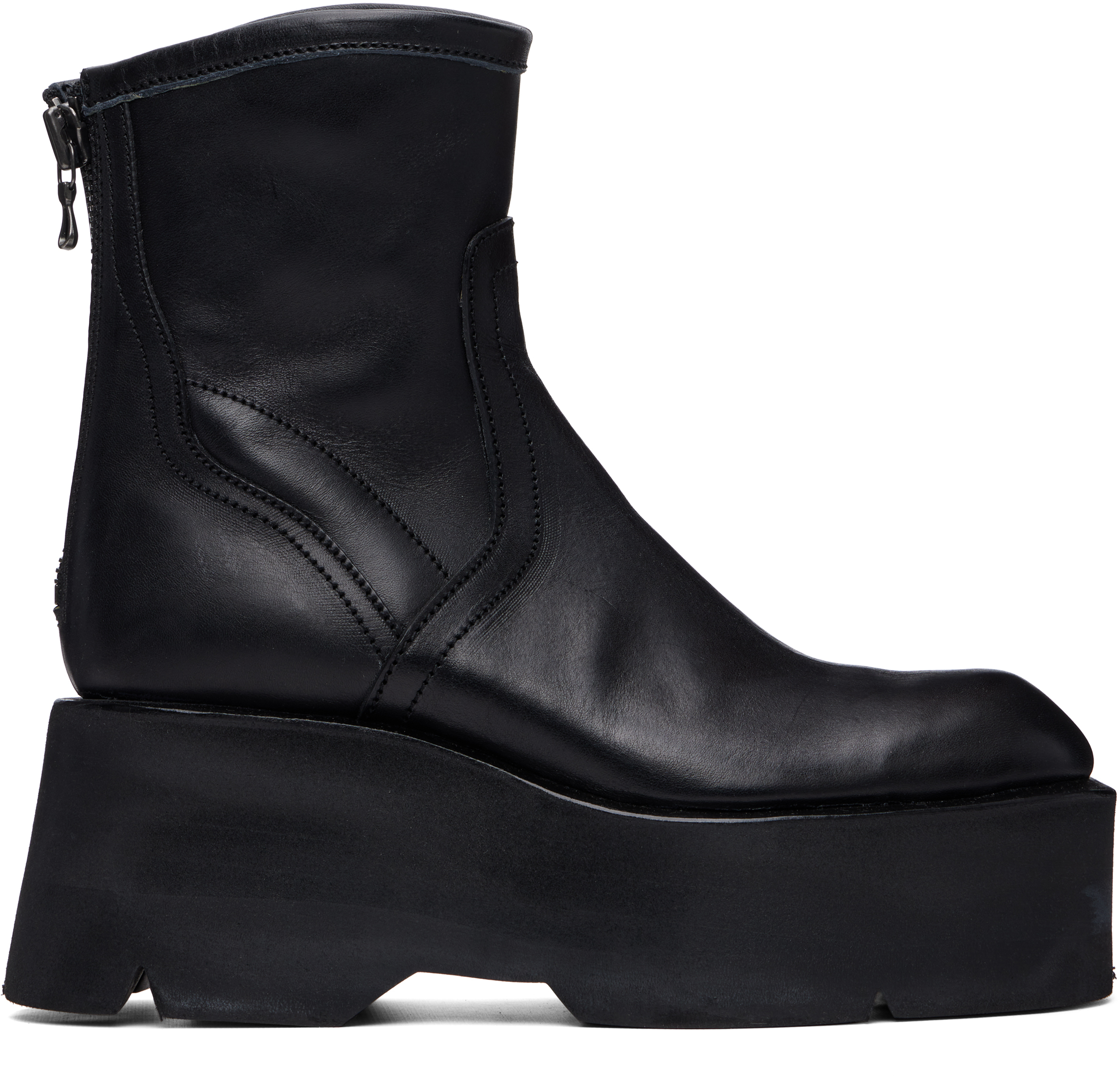Black Engineer Boots by Julius on Sale