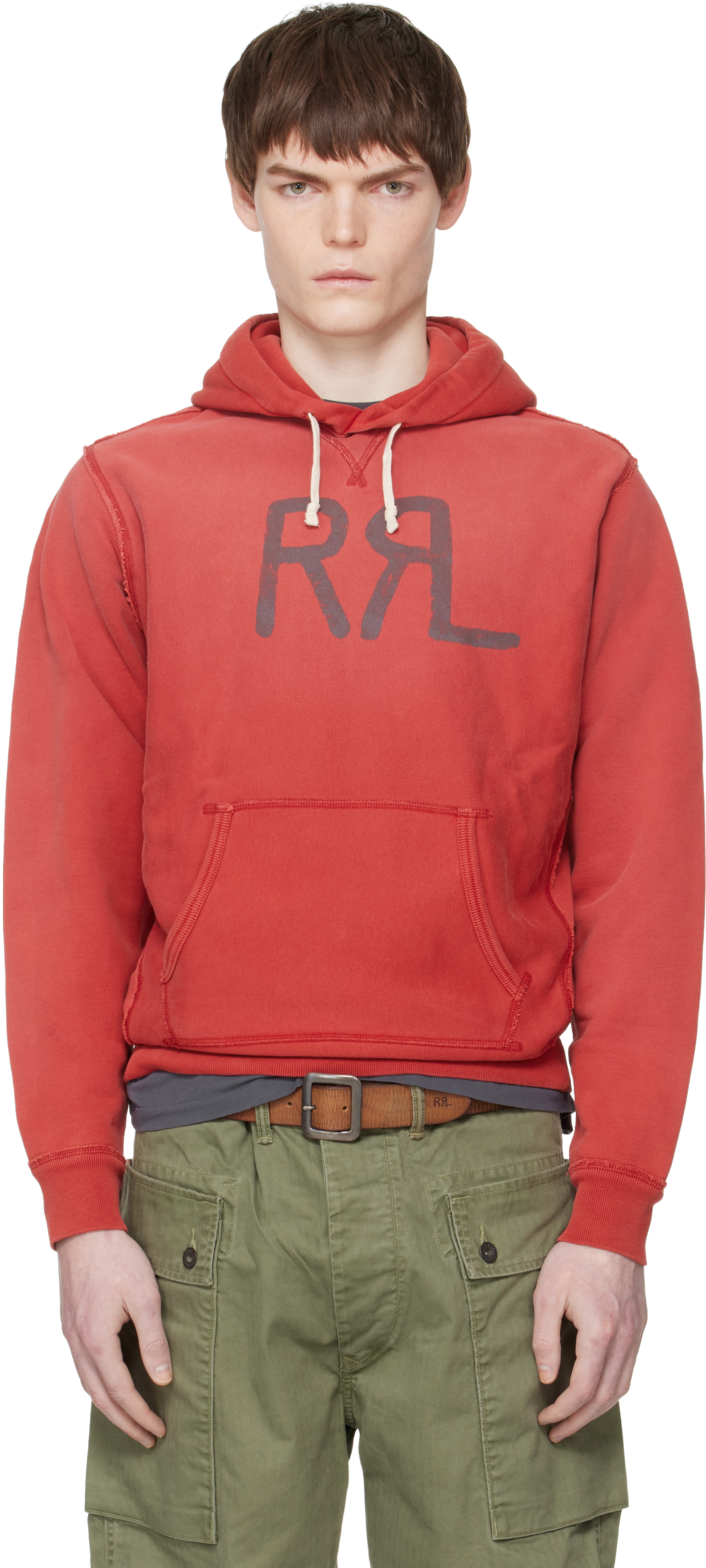 Red Ranch Logo Hoodie by RRL on Sale