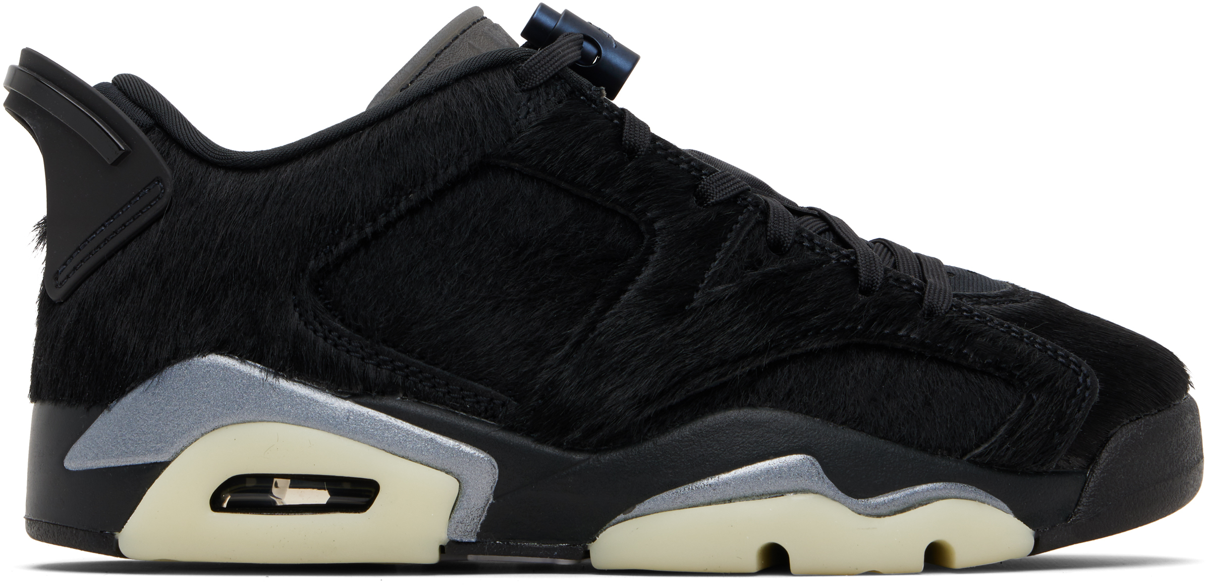 Black Air Jordan 6 Retro Low Sneakers by Nike Jordan on Sale