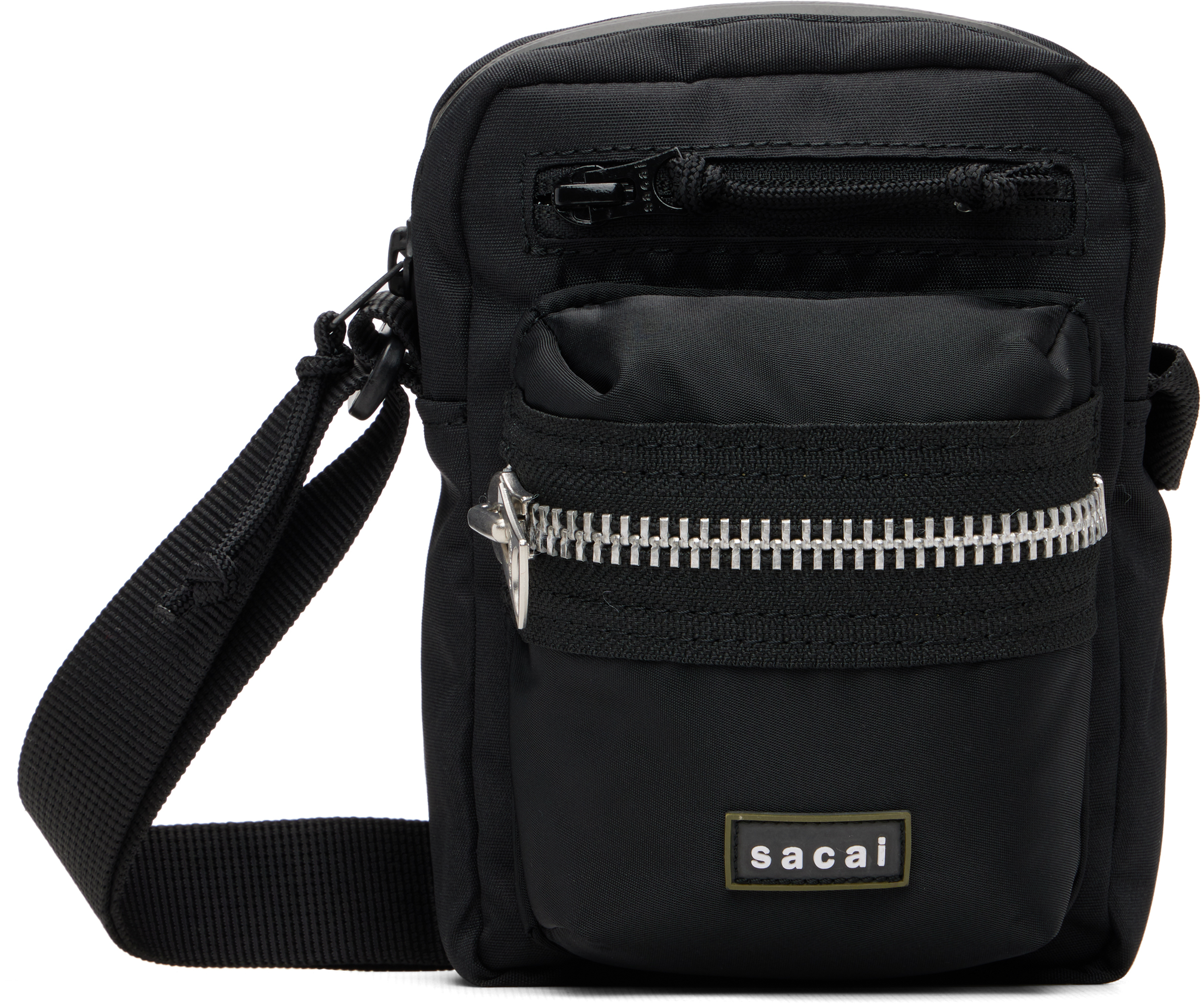 sacai: Black Pocket Pouch | SSENSE