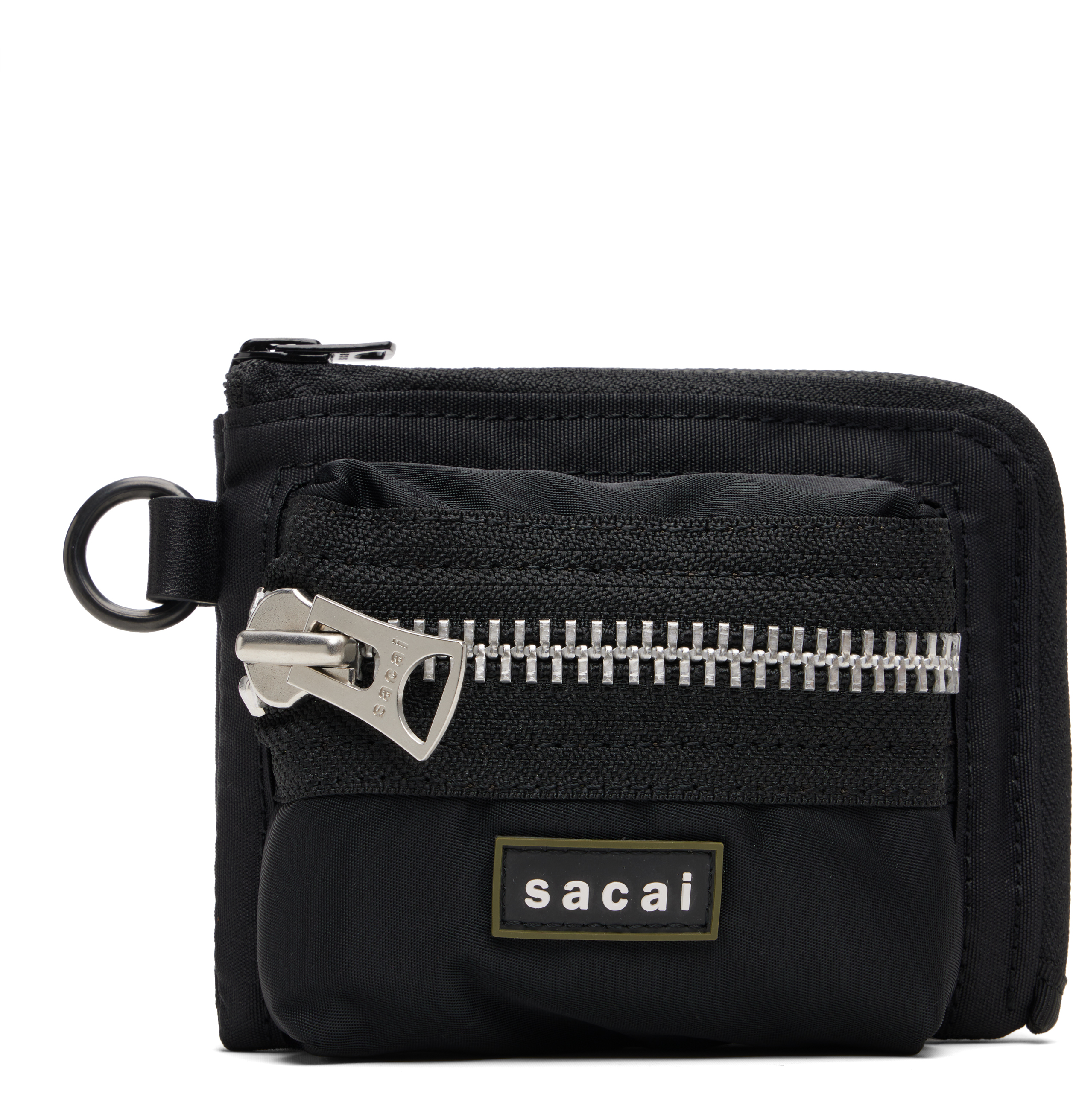 sacai: ブラック Fragment ポケット ポーチ | SSENSE 日本