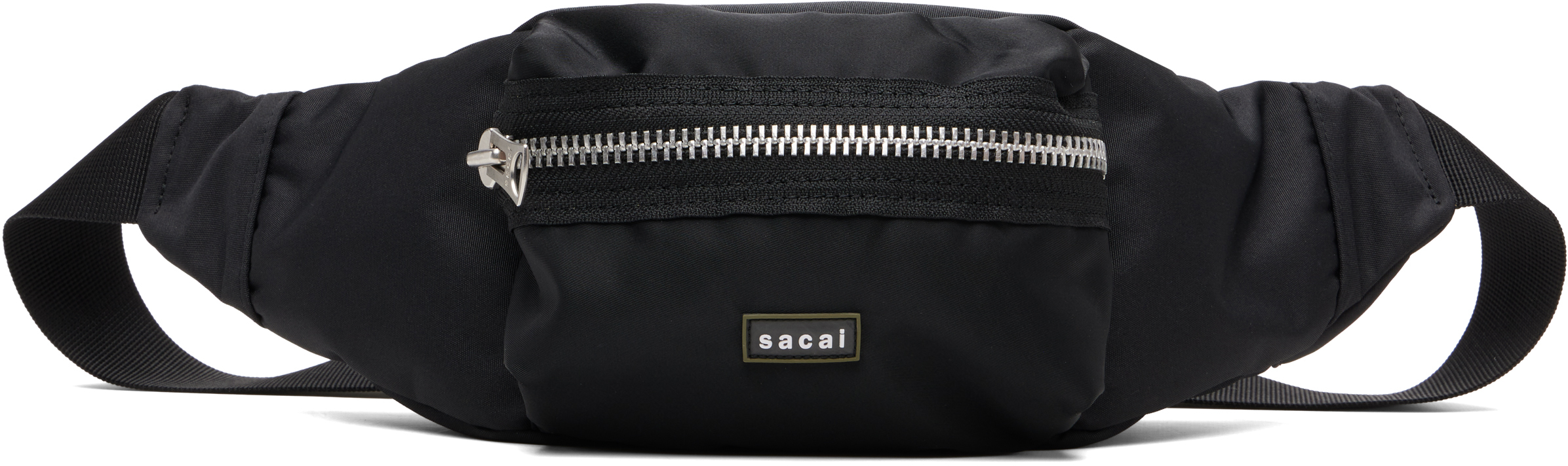 sacai: Black Pocket Belt Bag | SSENSE