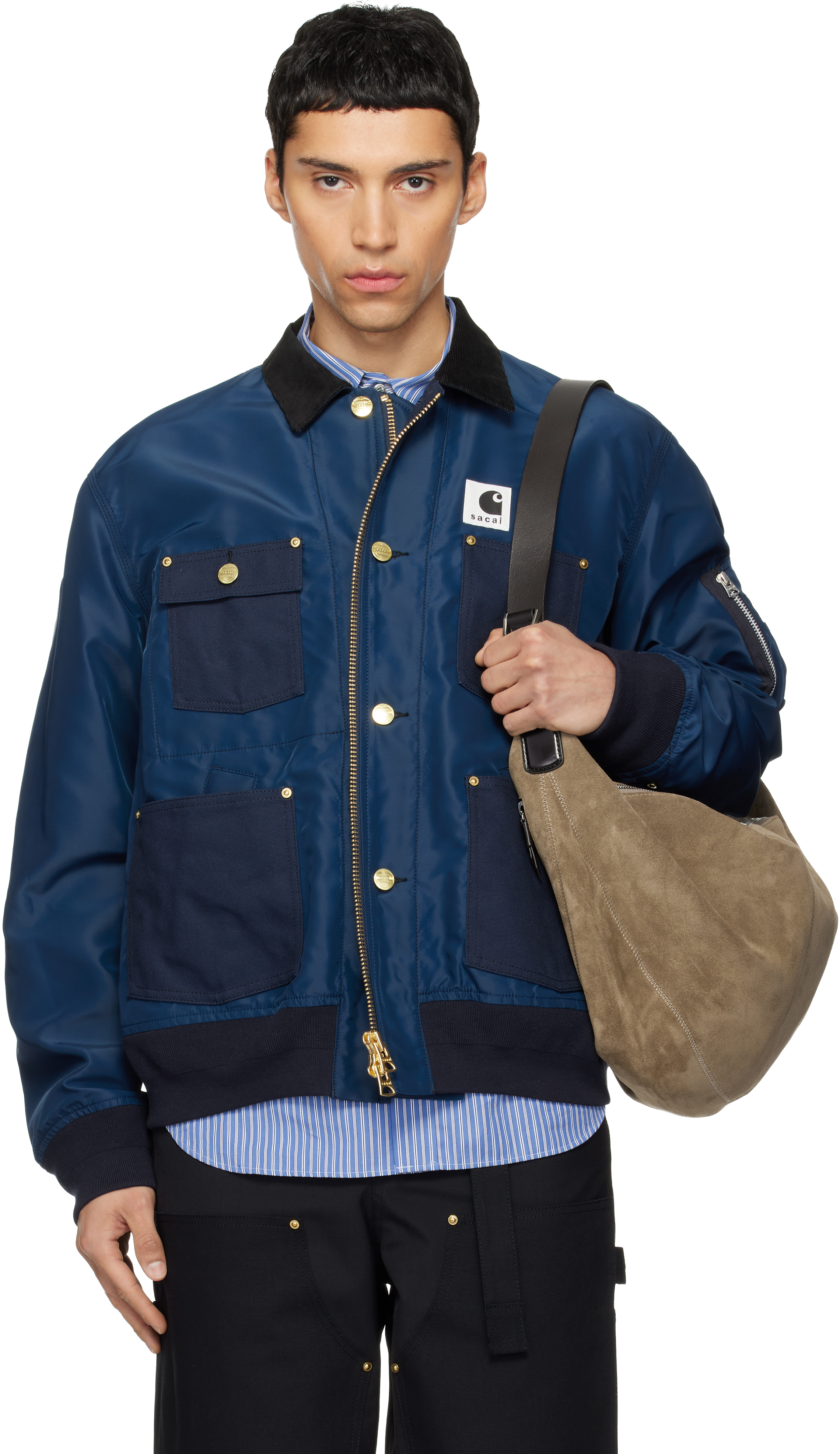 Sacai Navy MA-1 Bomber Jacket | Smart Closet