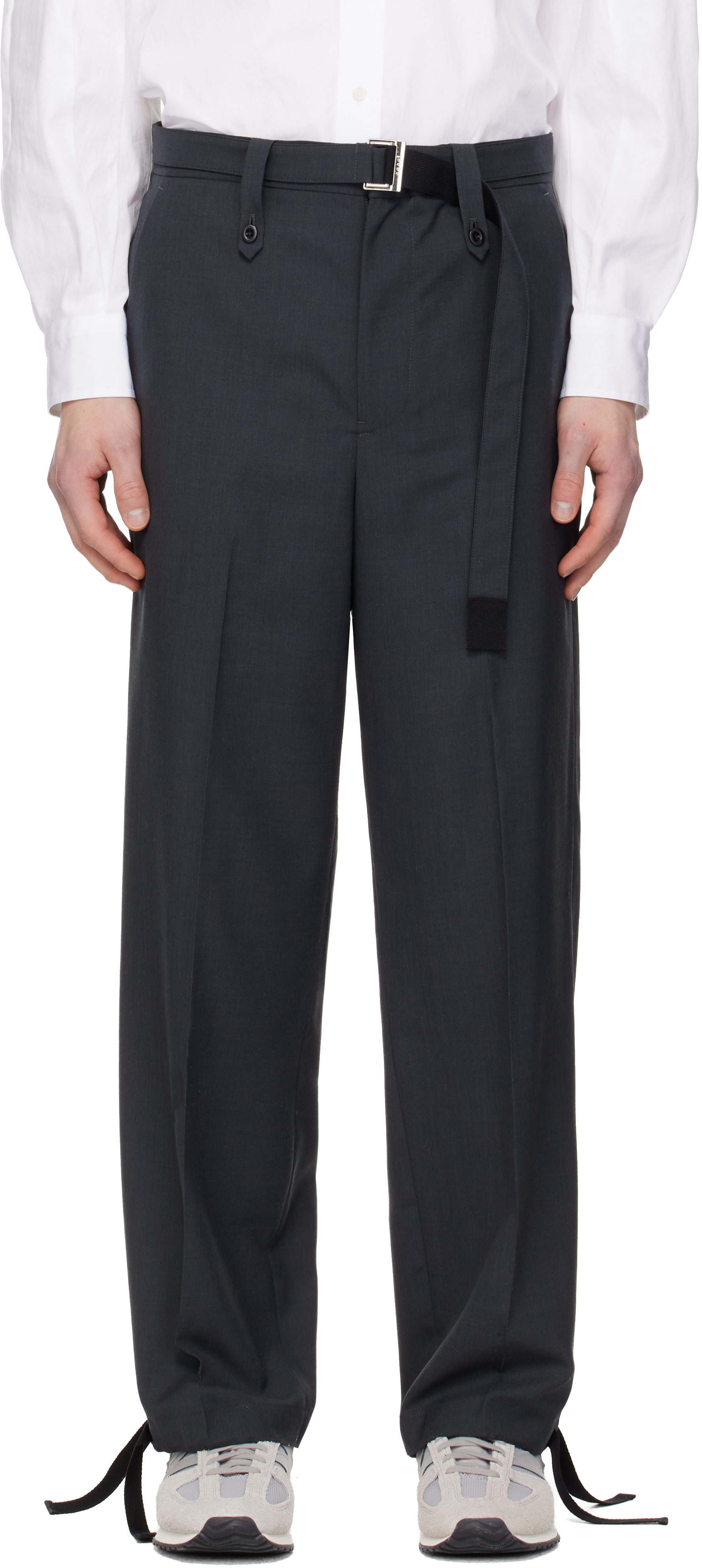 【新品】sacai グレストライプトラウザー ボトムス 新品】sacai グレストライプトラウザー ボトムス 【公式通販】