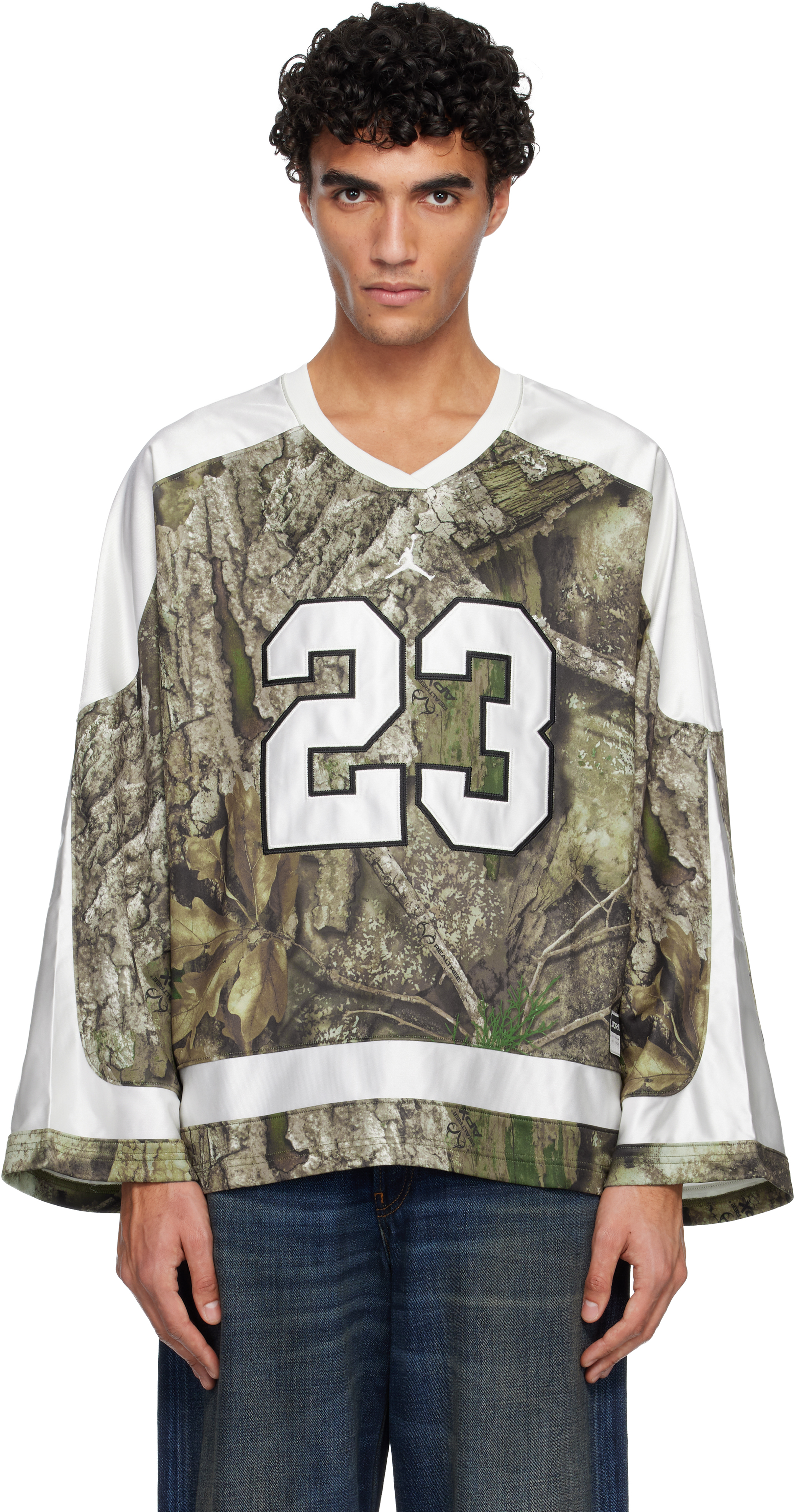 Nike Jordan: グリーン Brooklyn Realtree Hockey ジャージー | SSENSE