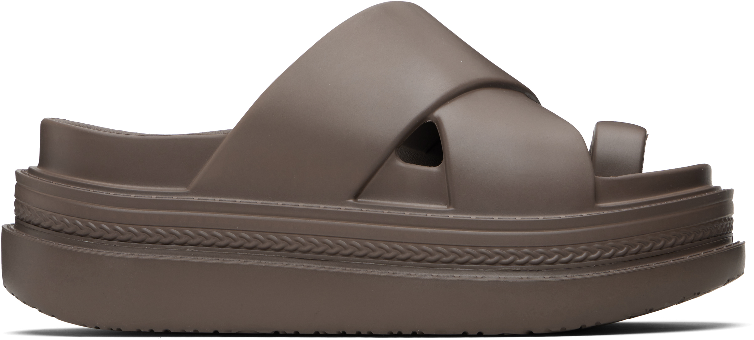 sacai: Brown Foam Multiple Sole Sandals | SSENSE