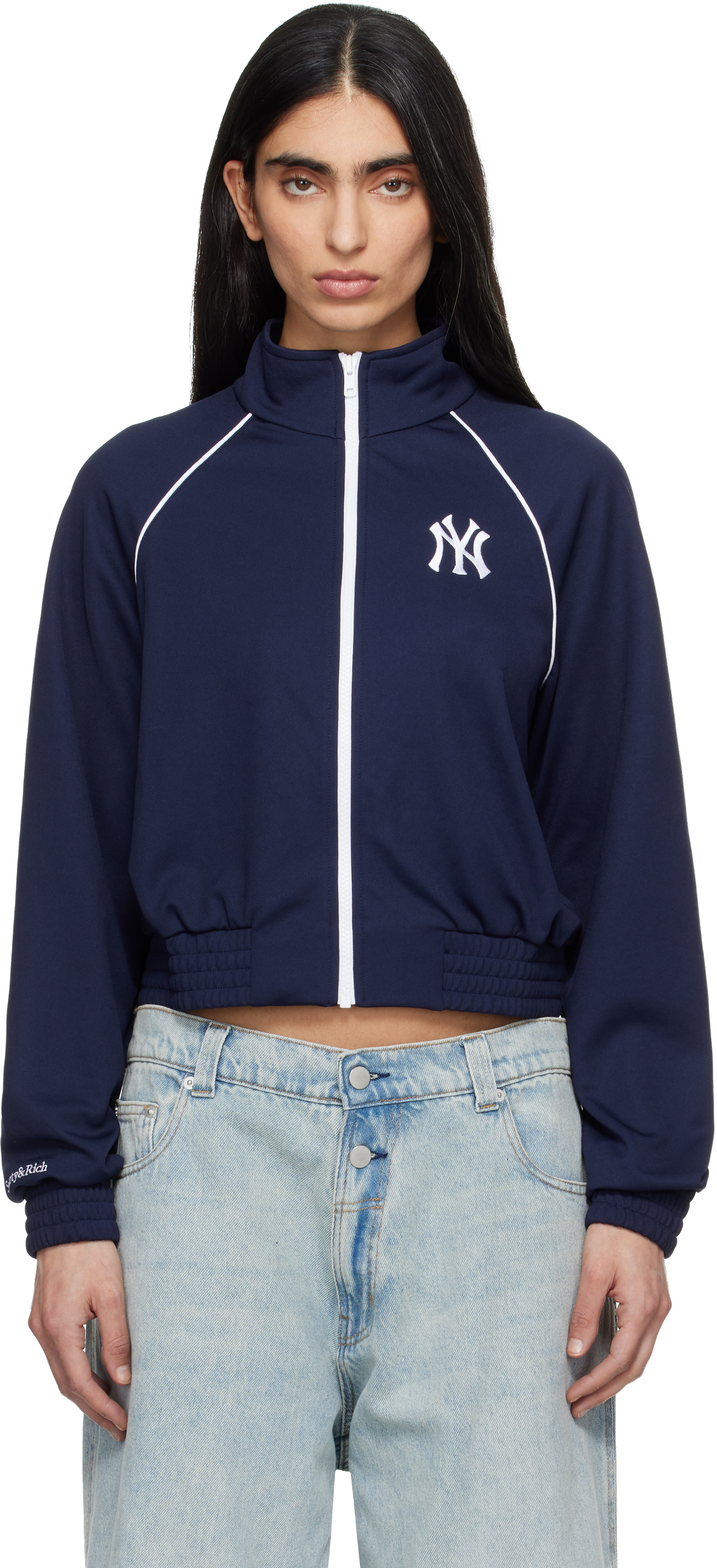 Sporty & Rich: Navy '47 Edition Heritage Yankees Serif Retro Track