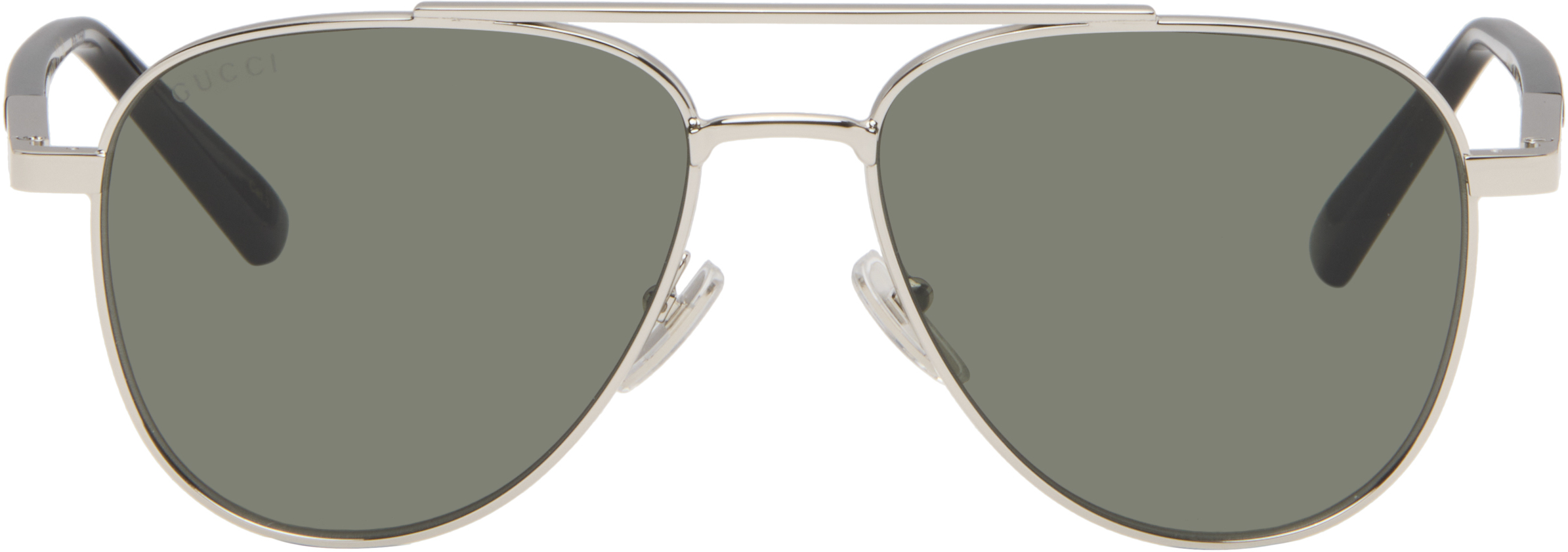 Gucciのシルバー Subtle Web サングラスがセール中