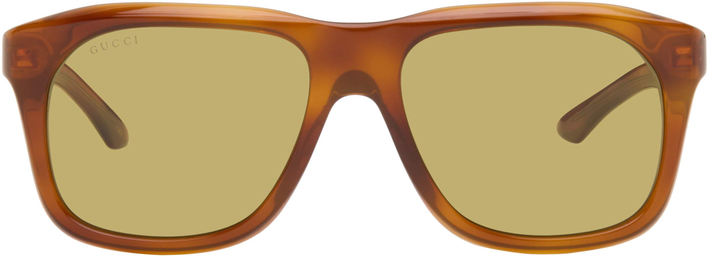 Gucci Brown Institutional Logo Sunglasses
