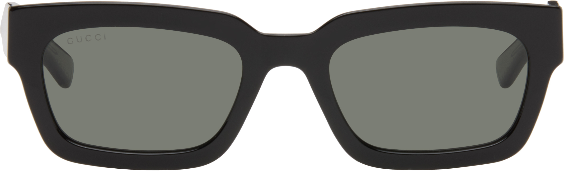 GUCCI GG006458SAA サングラス ブラック Gucci: ブラック Sign サングラス | SSENSE 日本