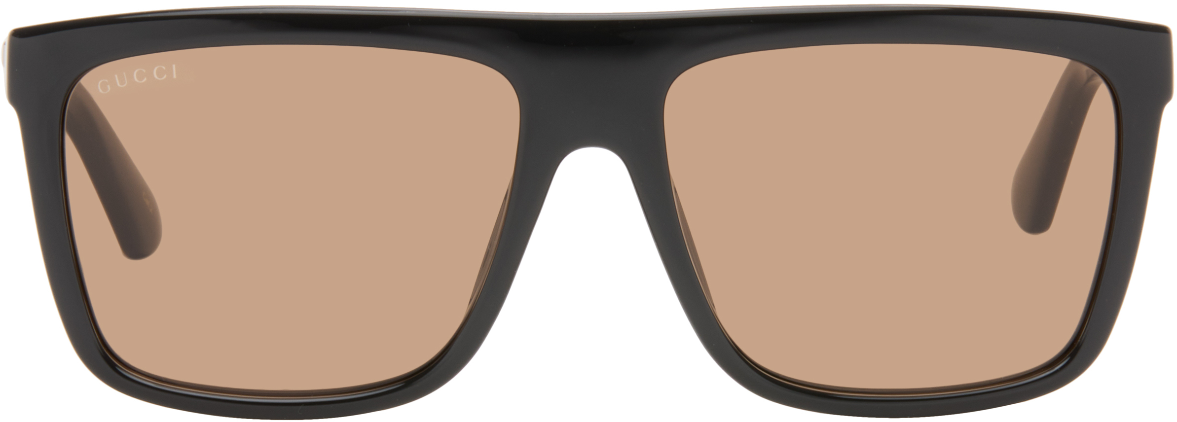 Gucci: Black GG0748S Sunglasses | SSENSE