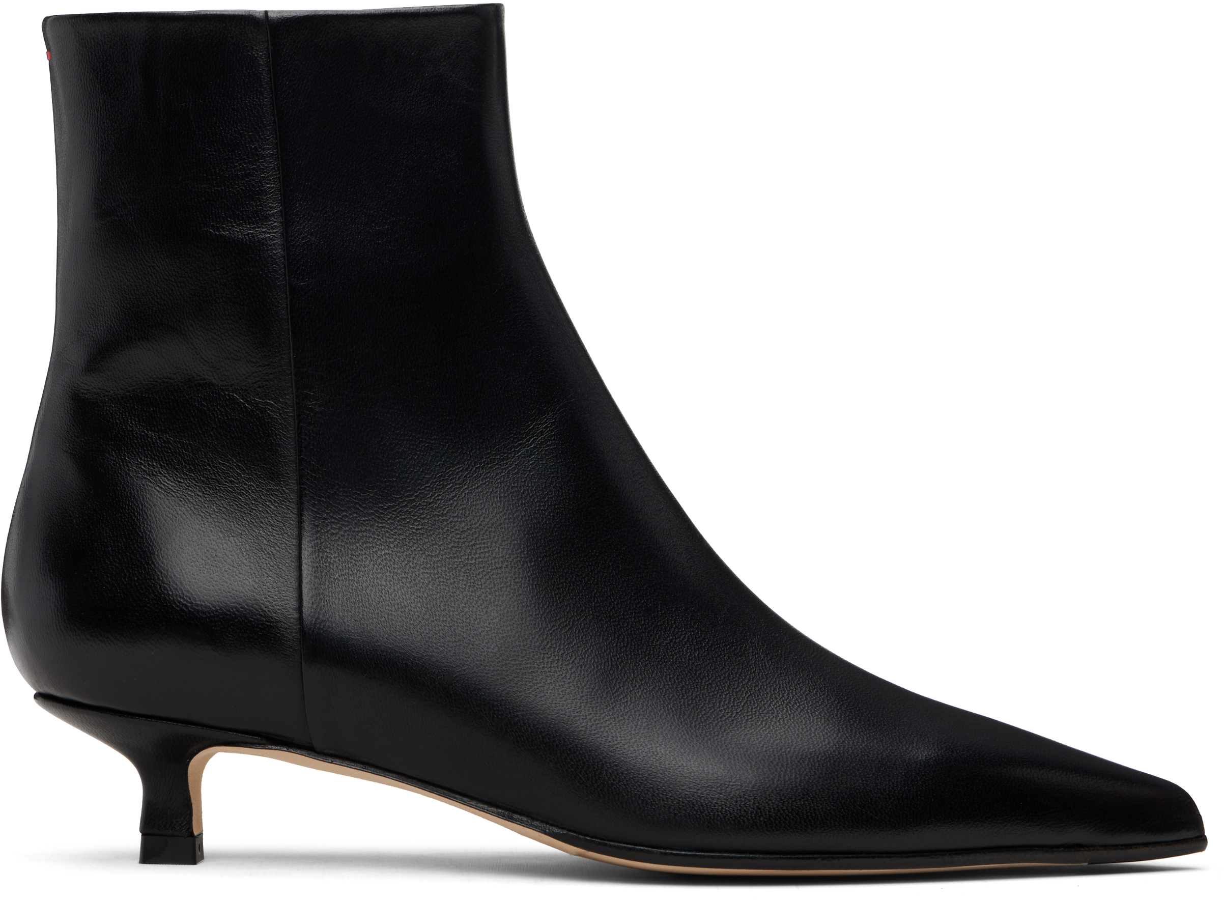 Aeyde Black Sofie Leather Ankle Boots