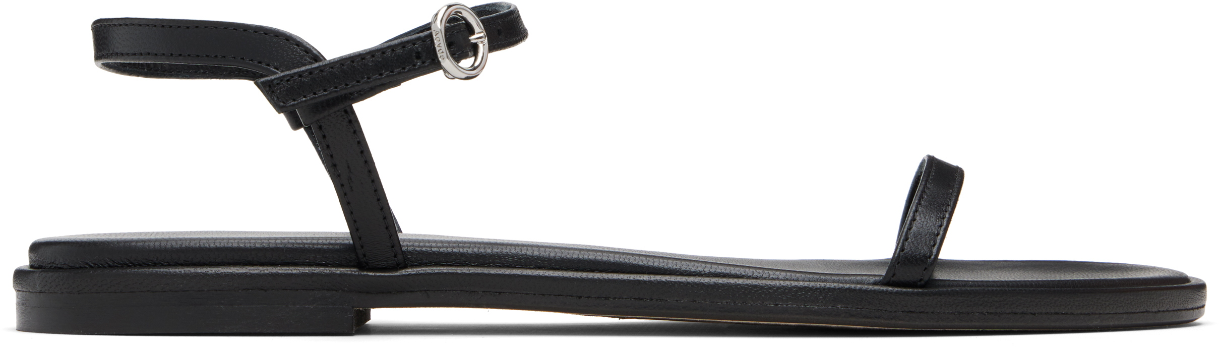 Black Nettie Leather Sandals