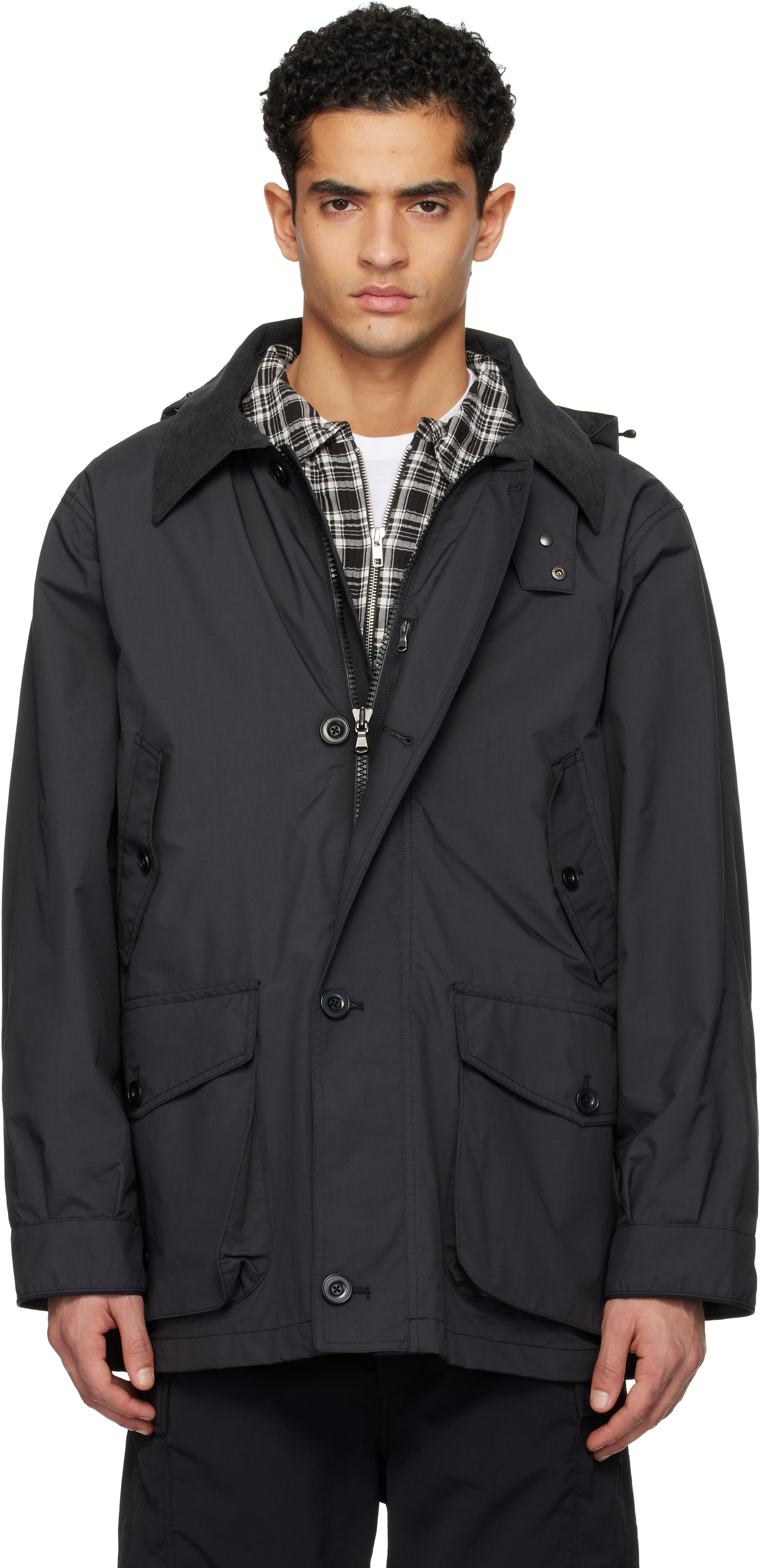 Black 2L PERTEX UNLIMITED Field Jacket by nanamica on Sale