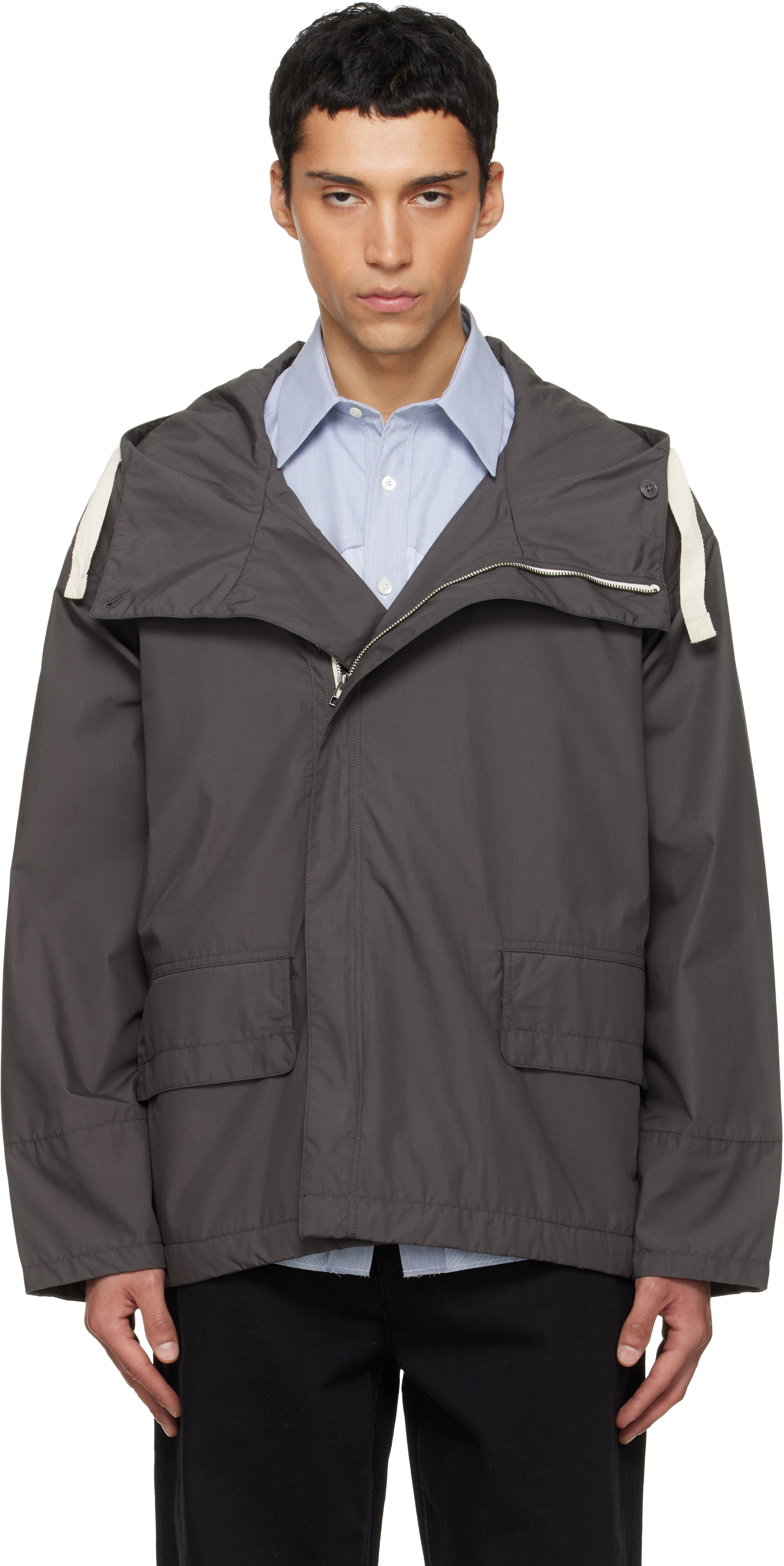 nanamica Deck Jacket グレー セットアップ Gray Hooded Deck Jacket by nanamica on Sale