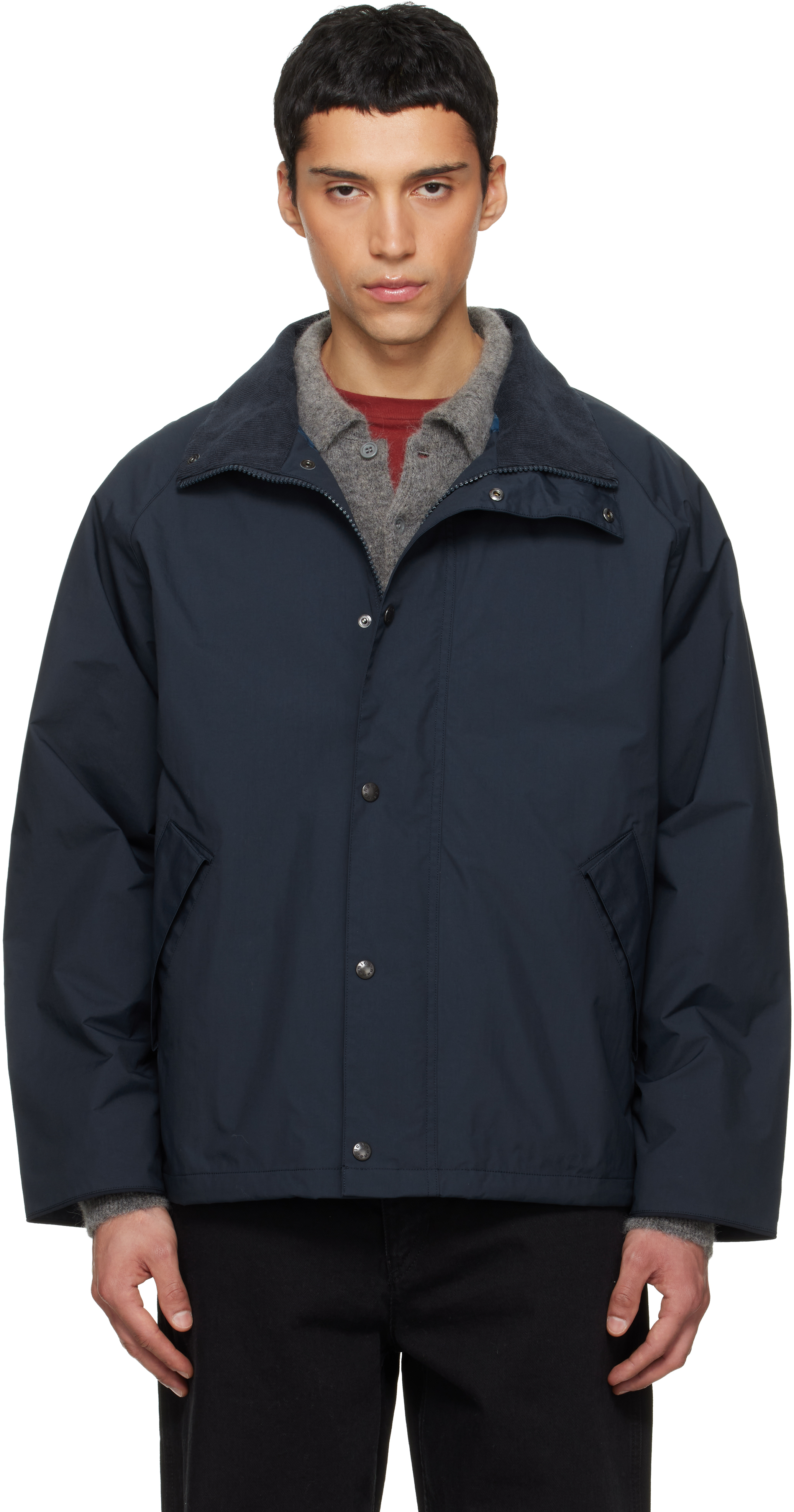 nanamica: ネイビー 2L PERTEX UNLIMITED Field ショートジャケット