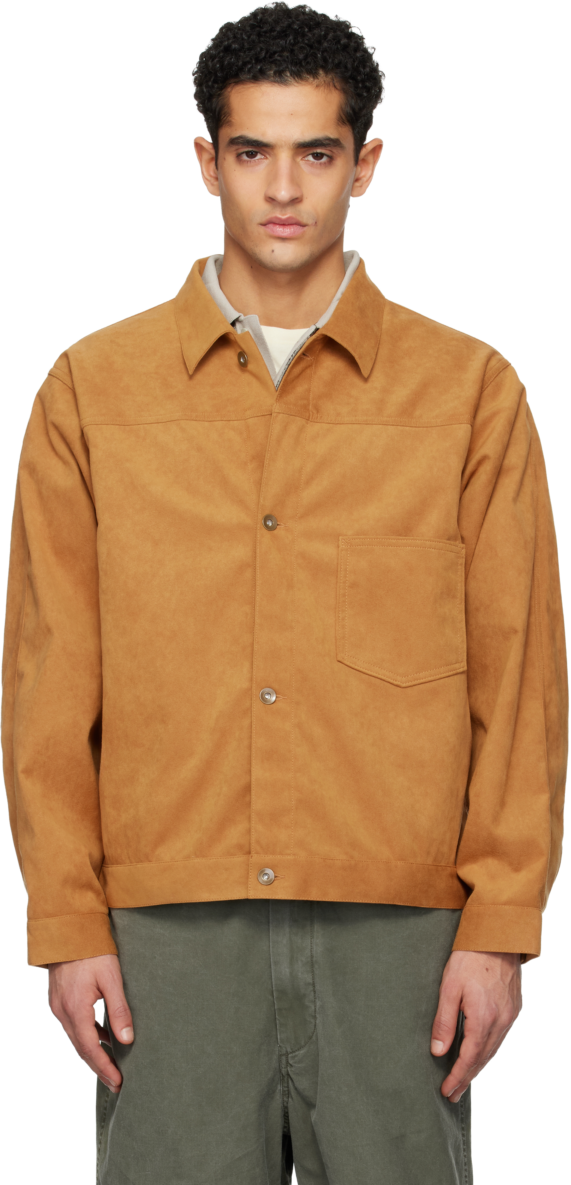 nanamicaのタン OOAL Ultrasuede フェイクスエード ショート