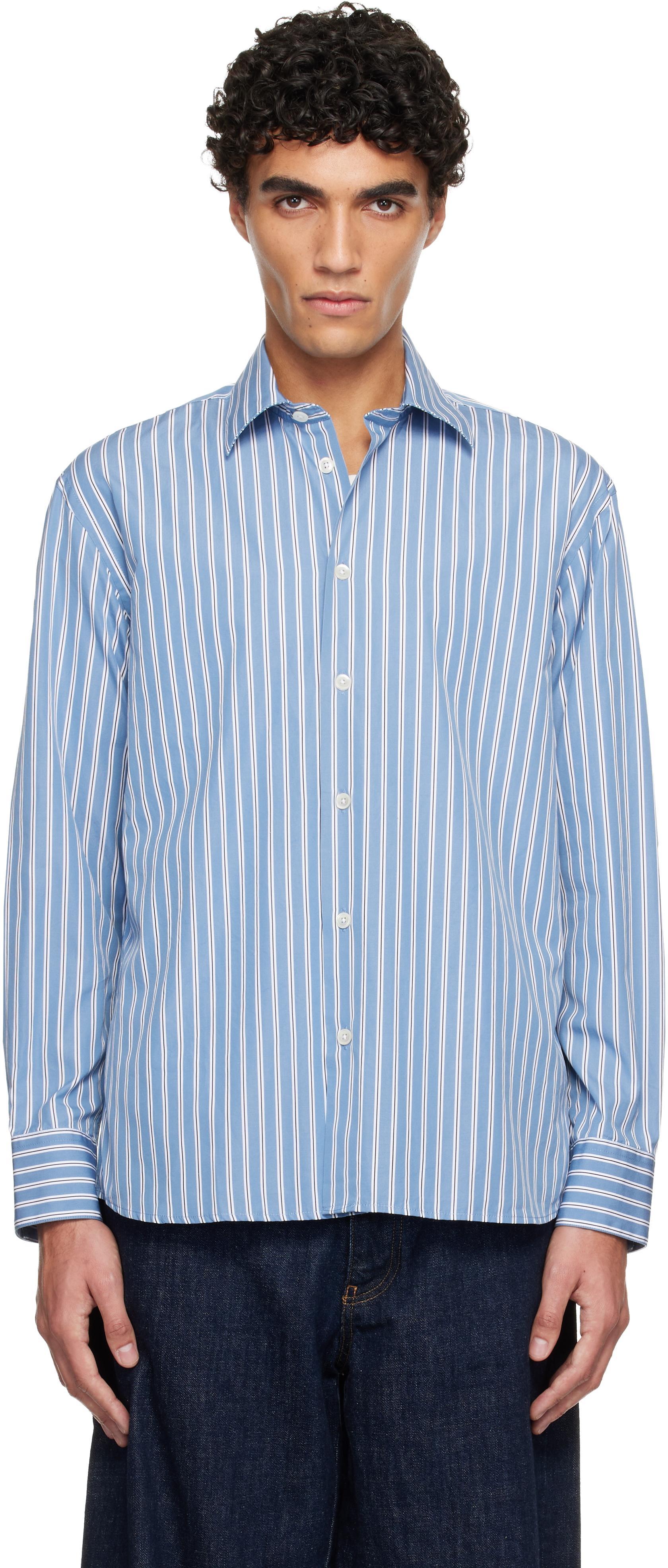 Sunflower: ブルー Day シャツ | SSENSE 日本