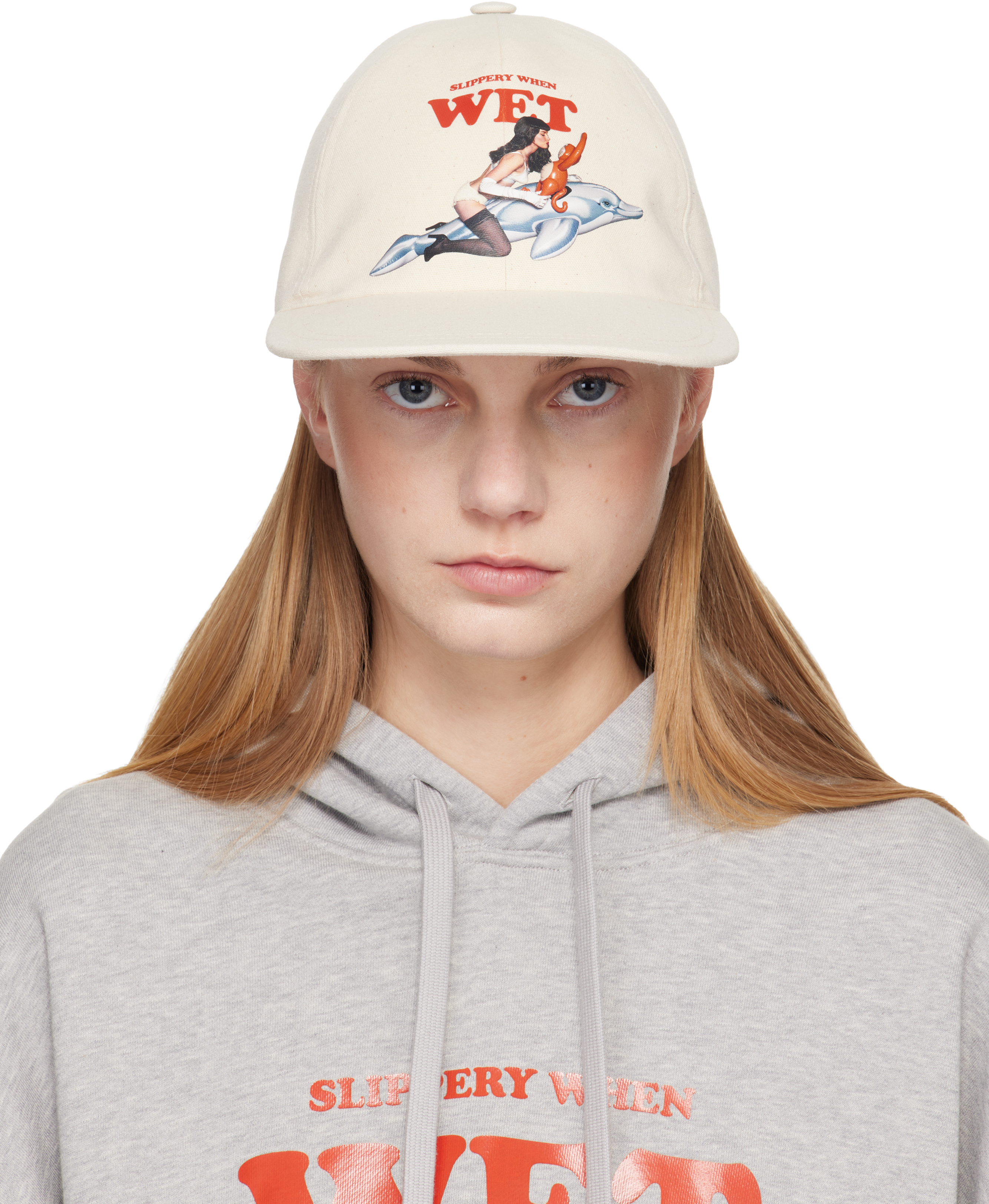 Stella McCartney Cotton Baseball Hat Frost White Hats and Scarves main image 2