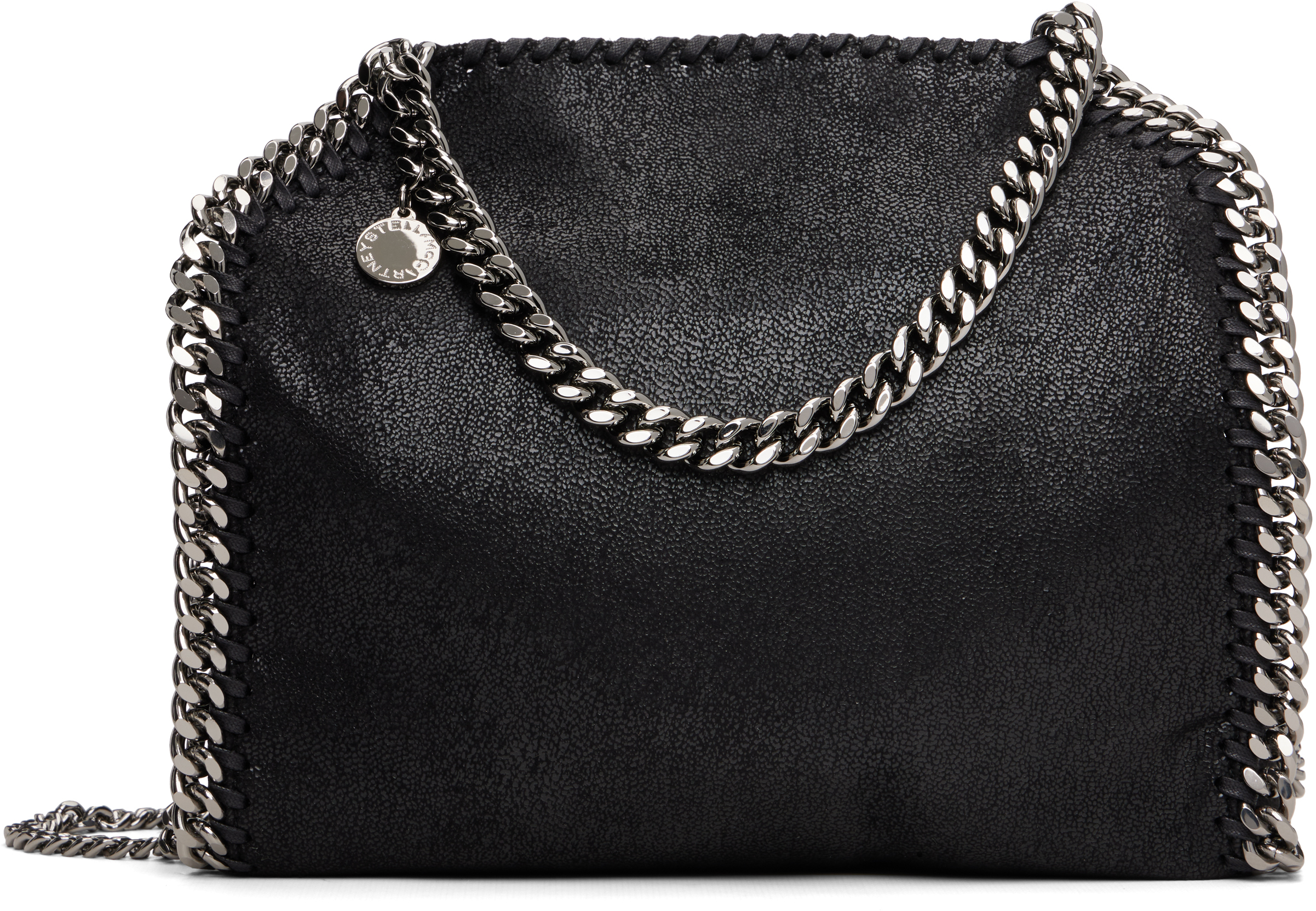 Black Falabella Mini Tote Bag by Stella McCartney on Sale