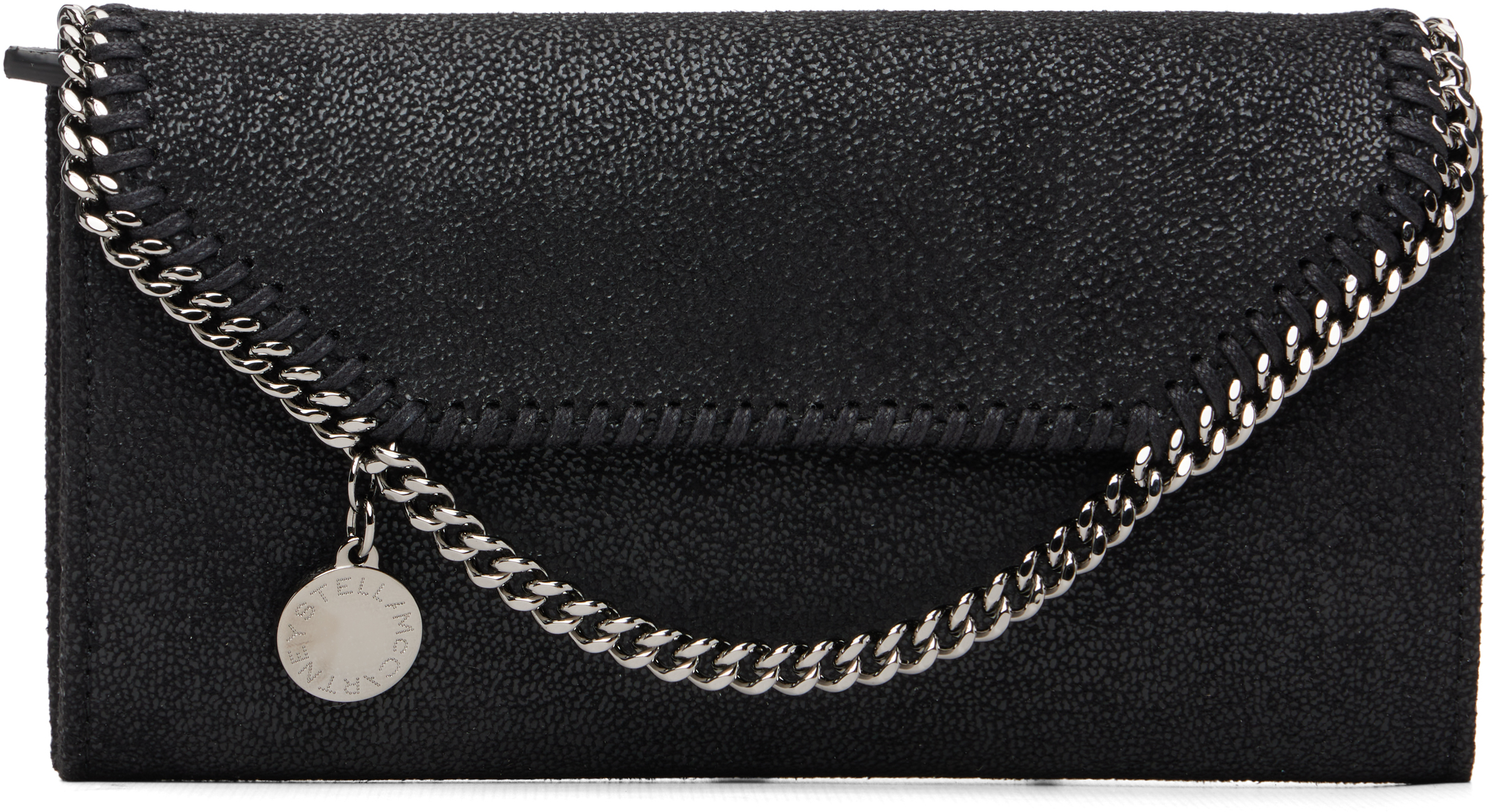 Stella Mccartney Falabella Continental Wallet Accessories In Black