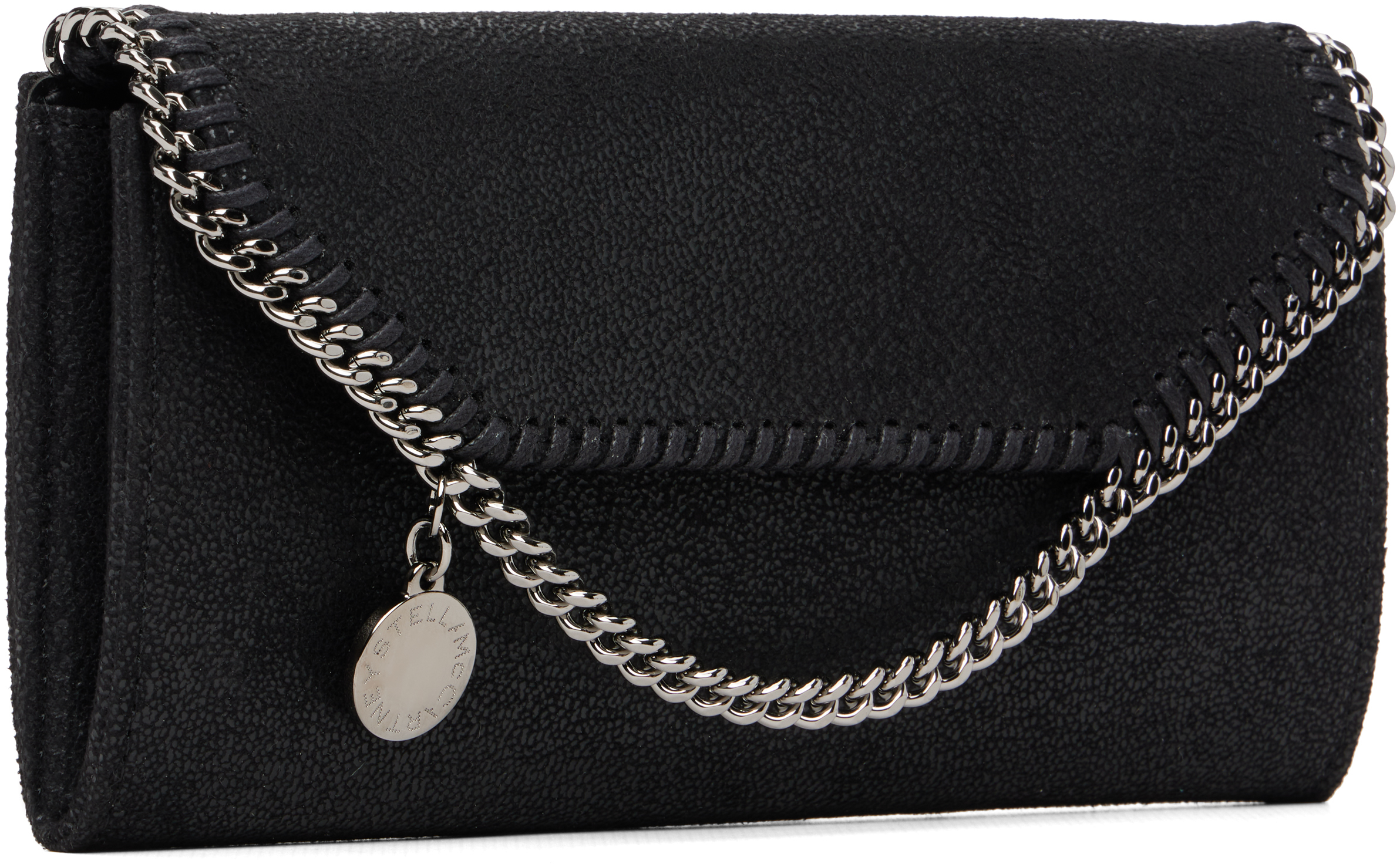 Stella Mccartney Falabella Continental Wallet Accessories In Black