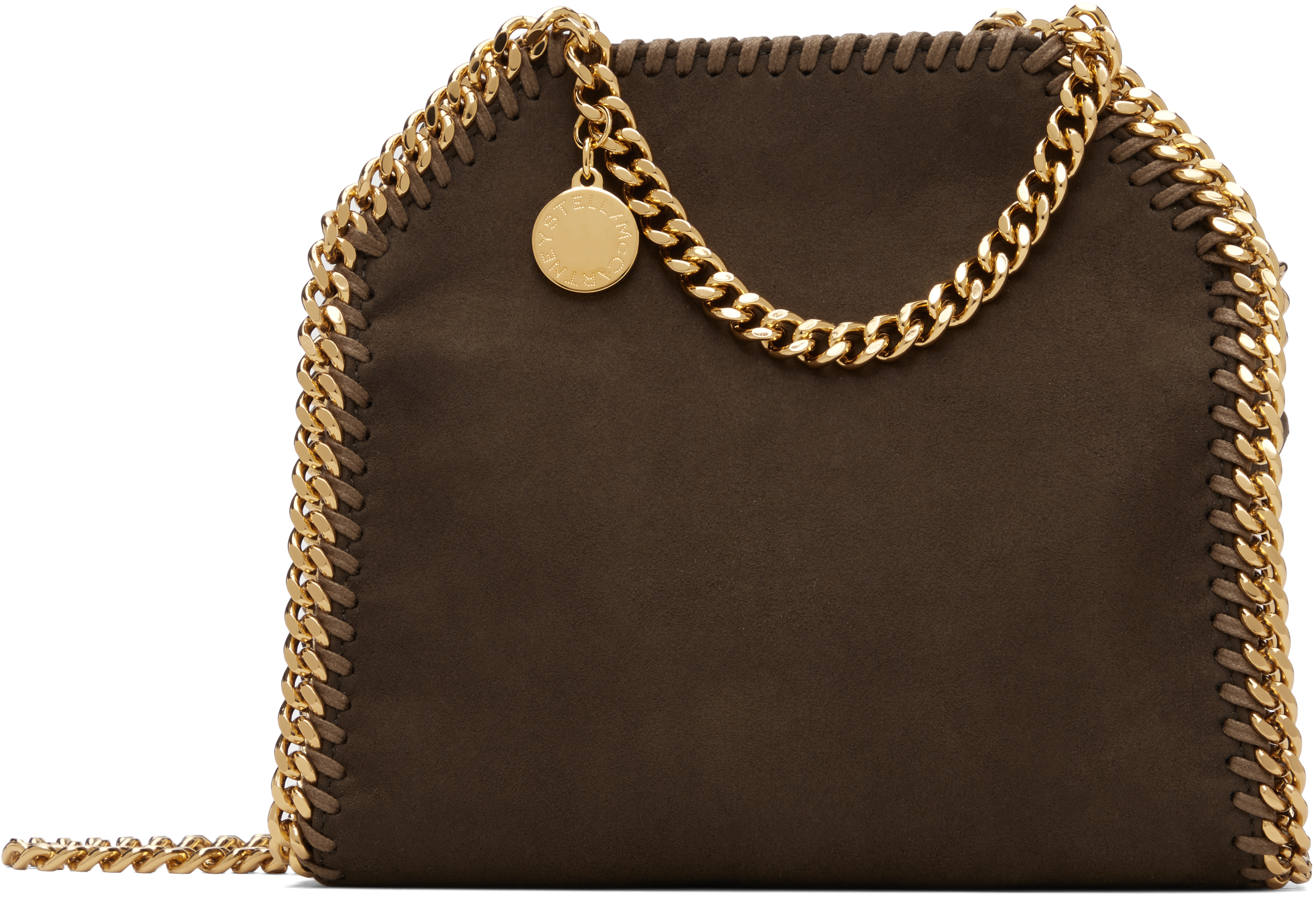 Stella Mccartney ブラウン タイニー Falabella フェイクスエード バッグ In Brown