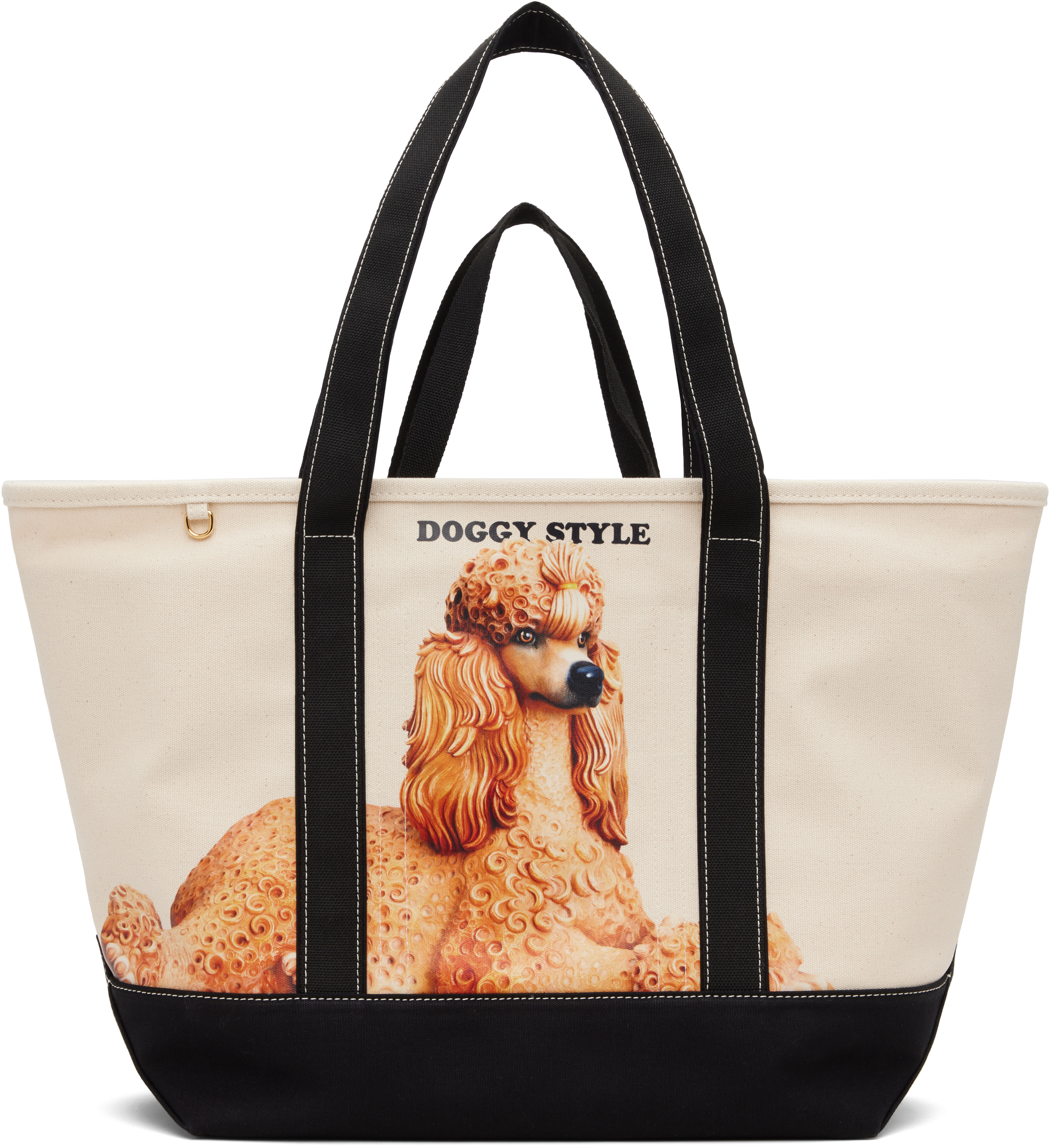 Stella McCartney Beige & Black Jeff Koons Edition Large N/S Tote