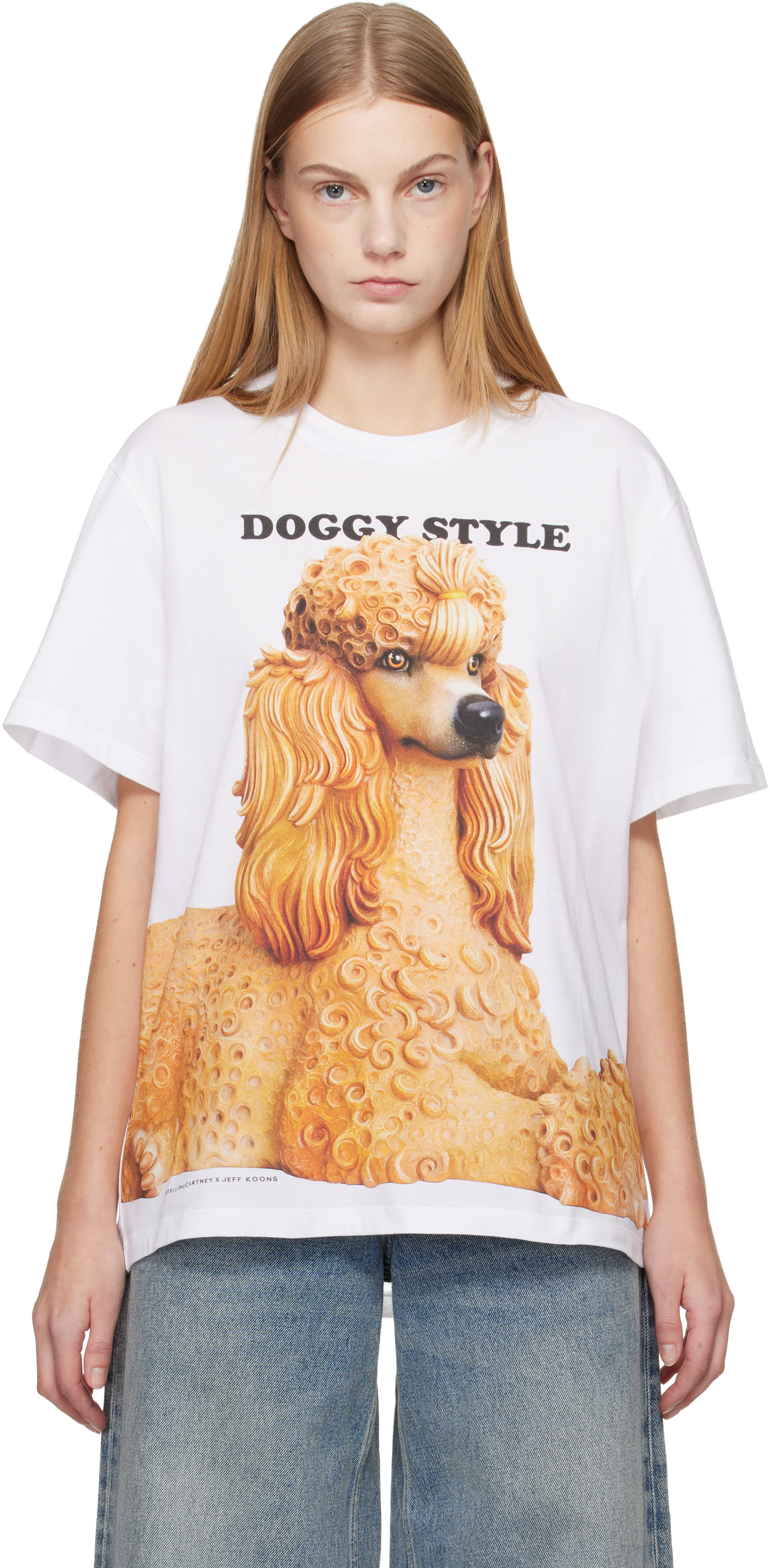 Stella McCartney White Jeff Koons Edition 'Doggy Style' T-shirt